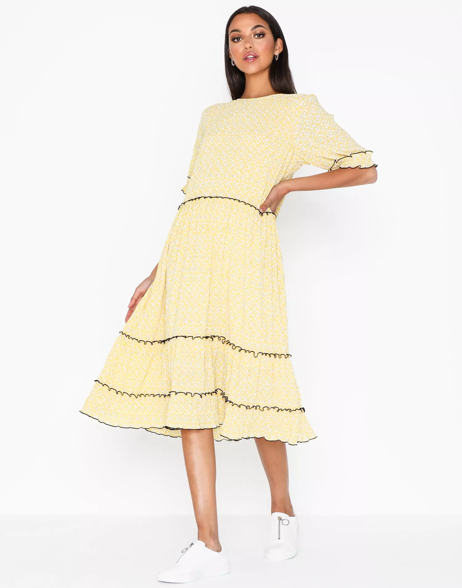 mælk komme Adgang Buy NORR Mette S/S dress - Light Yellow | Nelly.com