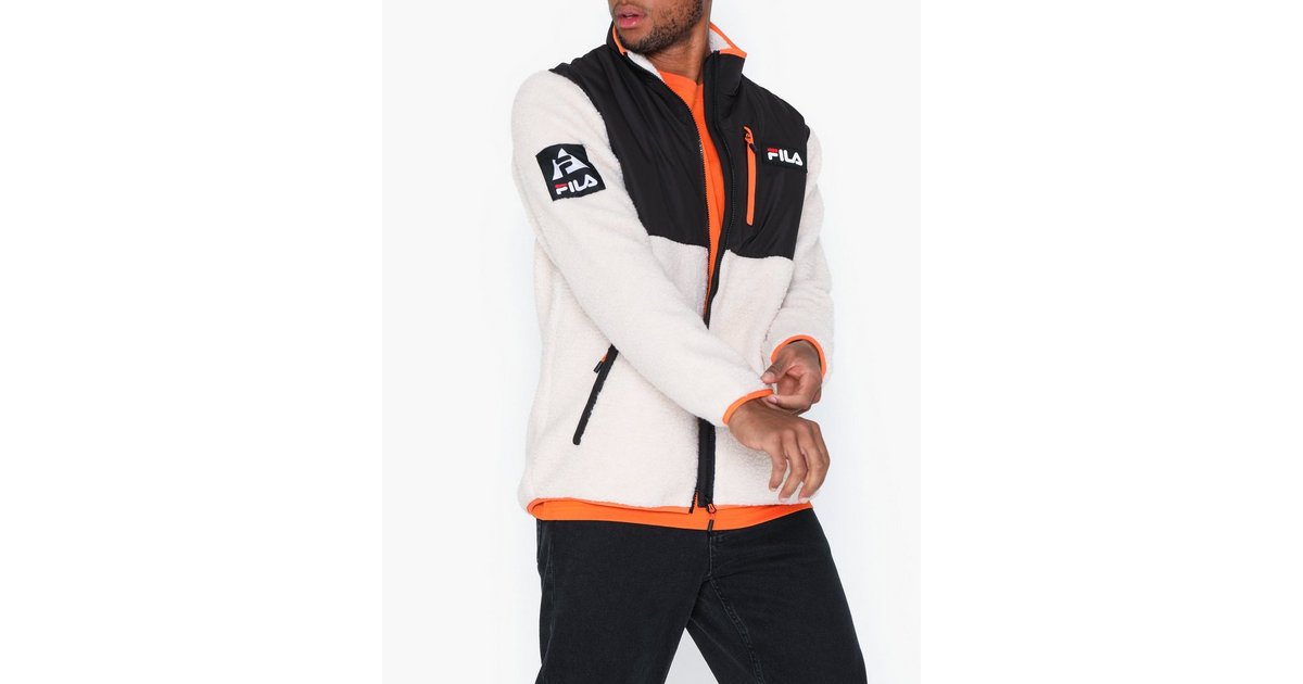 Buy Fila Hadi Fleece Jacket White Grey Black NLY Man