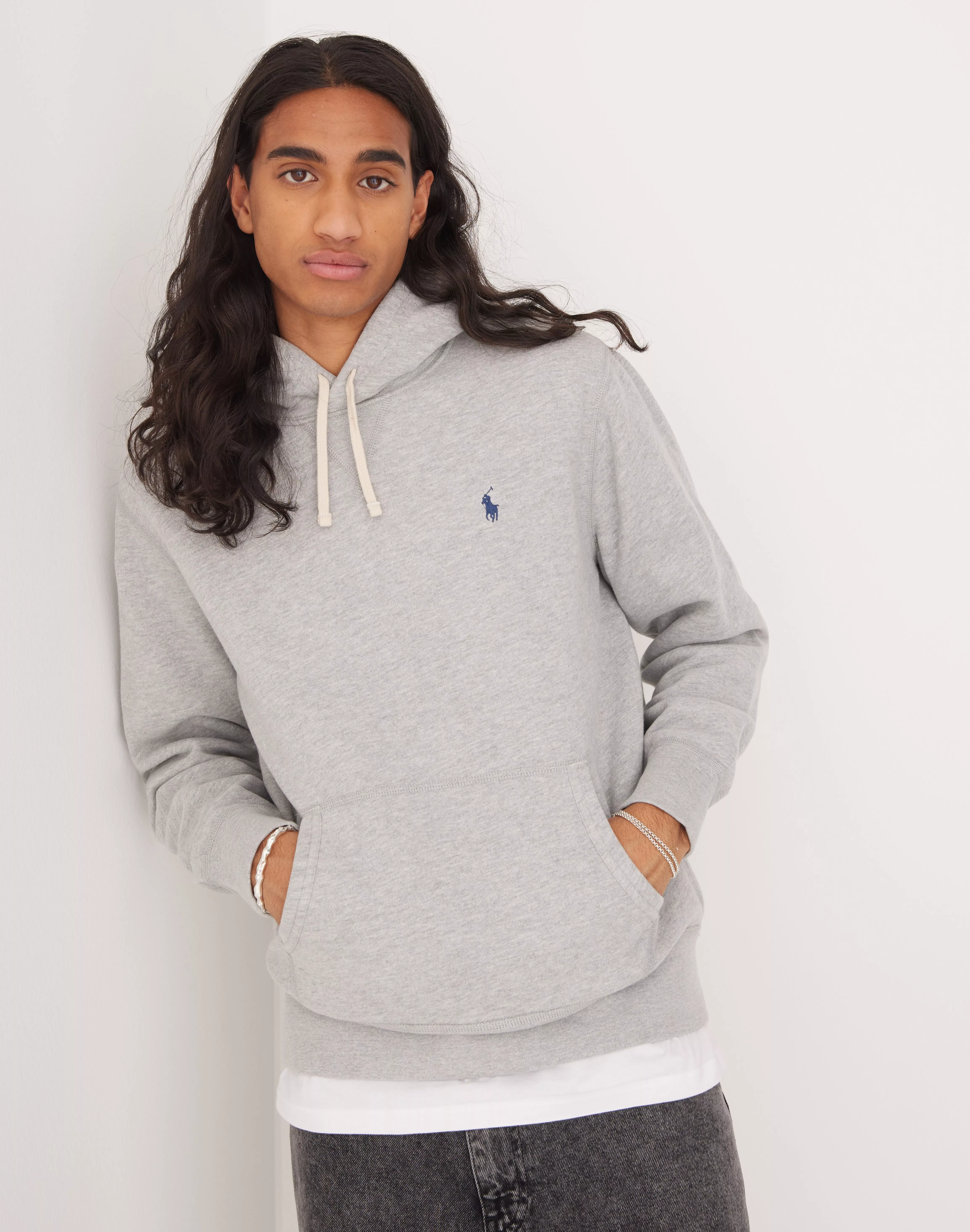 Grey hoodie clearance polo