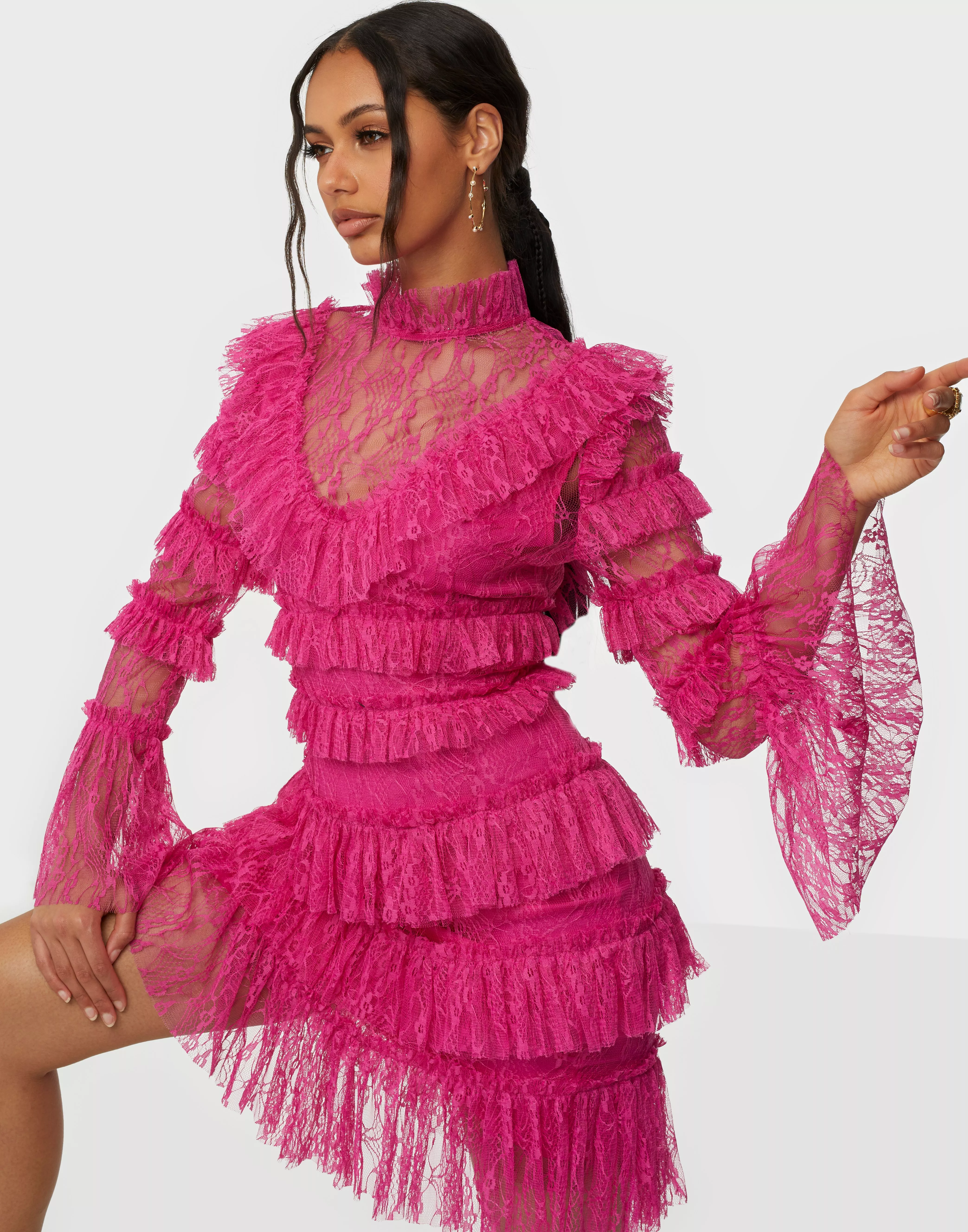 Buy By Malina Rosa Dress - Cerise | Nelly.com