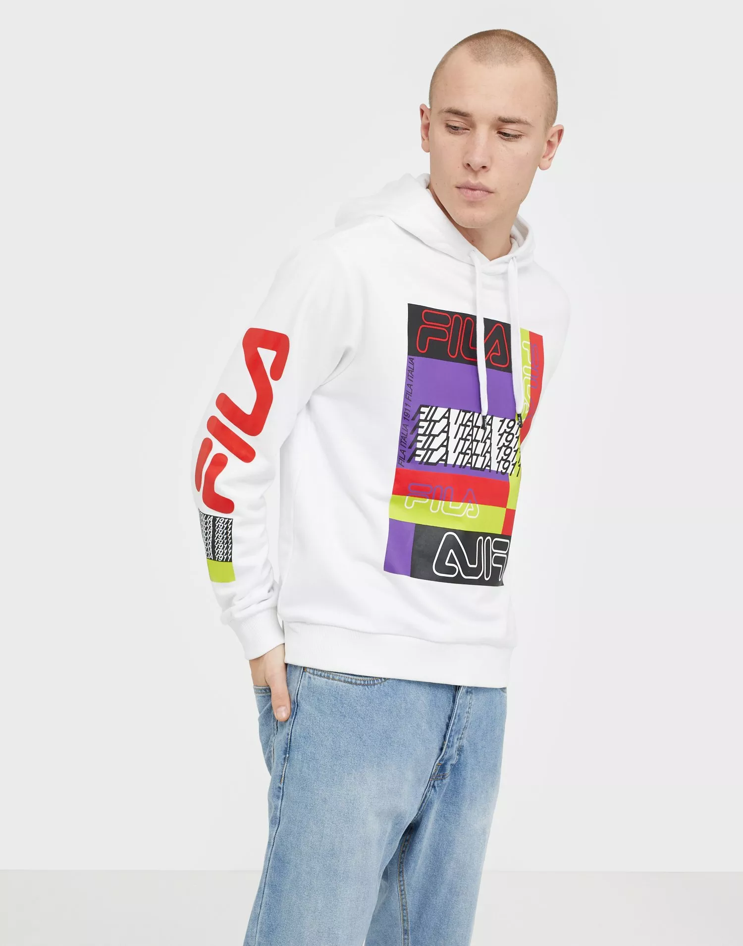 Fila on sale striped hoodie