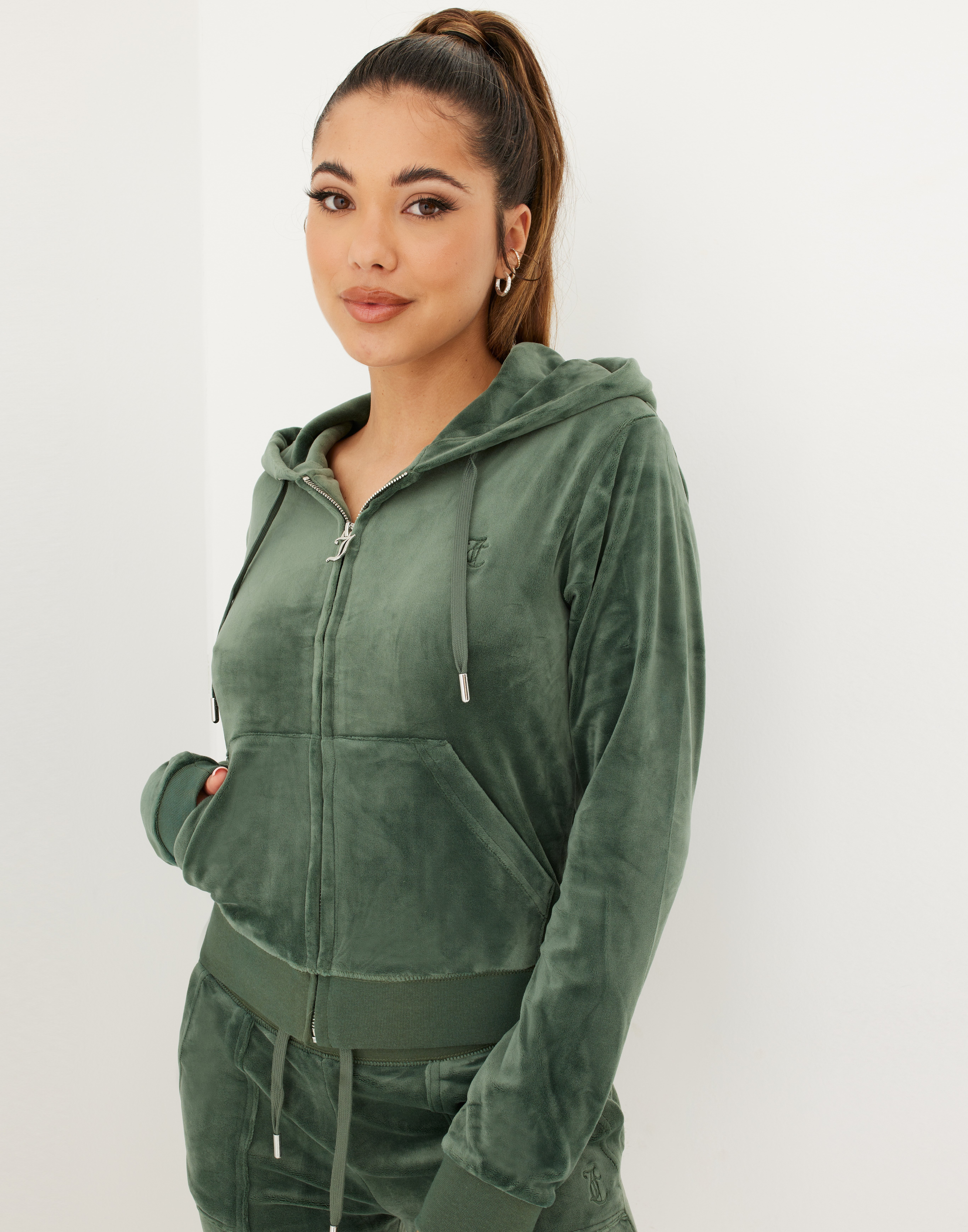 dark green juicy couture tracksuit