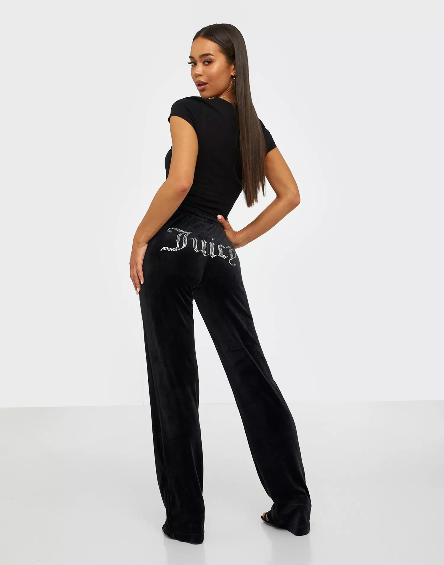 Juicy Couture TRACK PANTS Tracksuit Bottoms Black