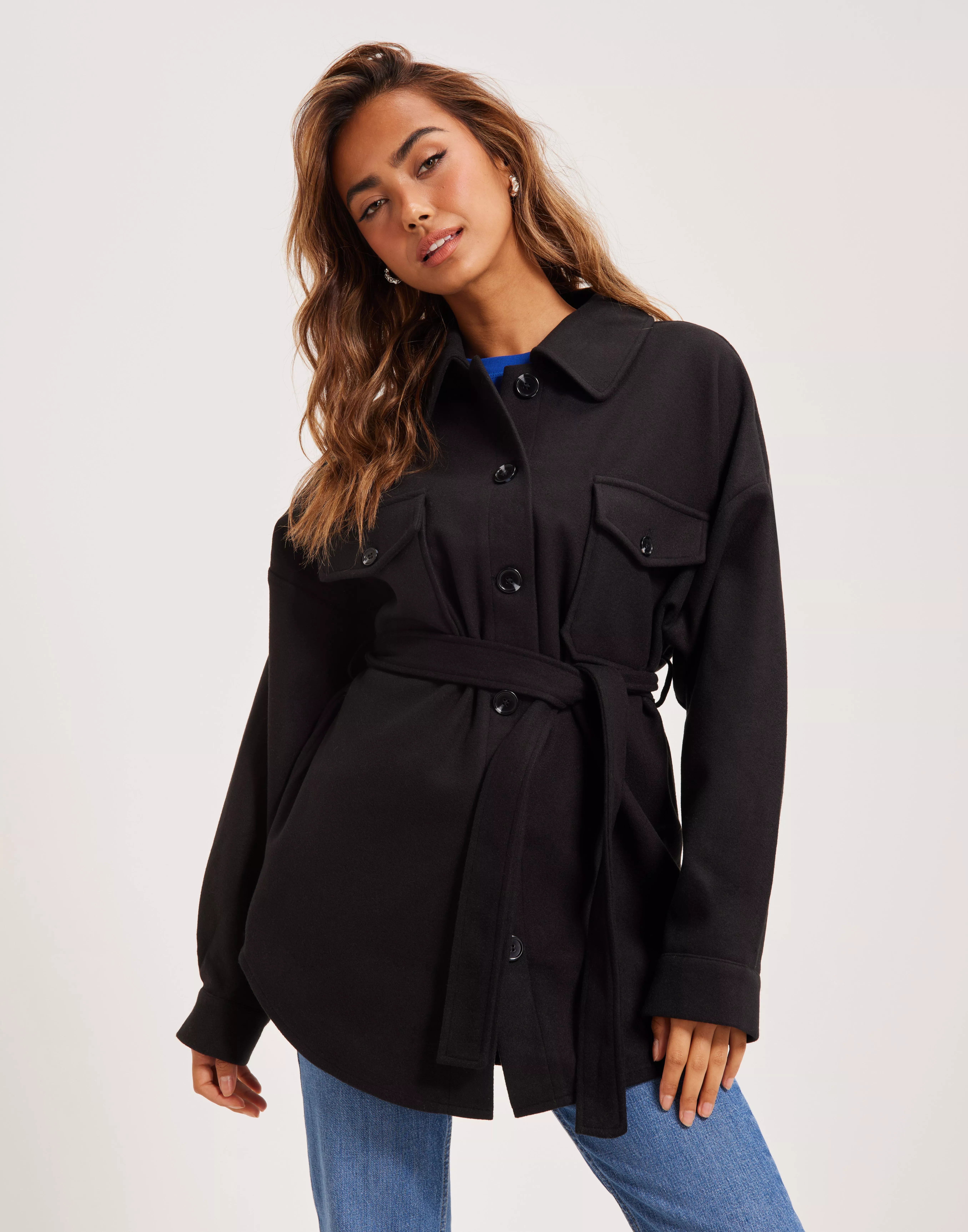 Nelly on sale belted shacket