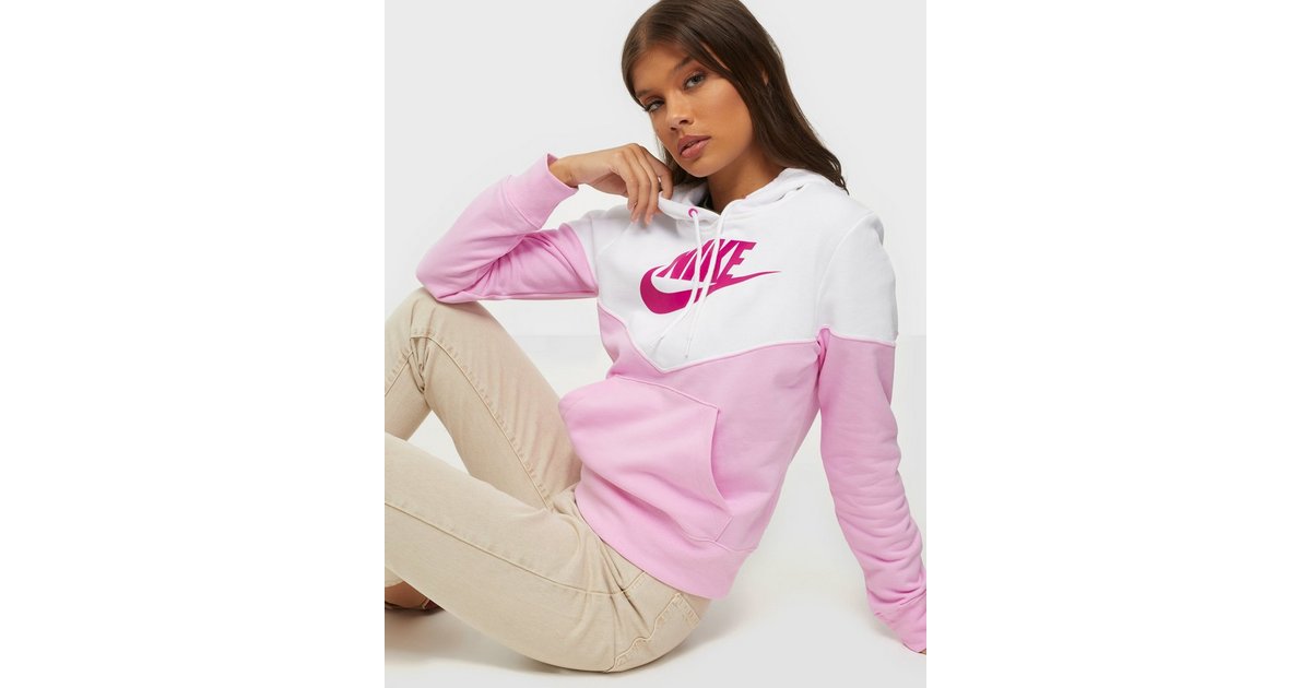 Buy Nike W NSW HRTG HOODIE FLC Pink Nelly