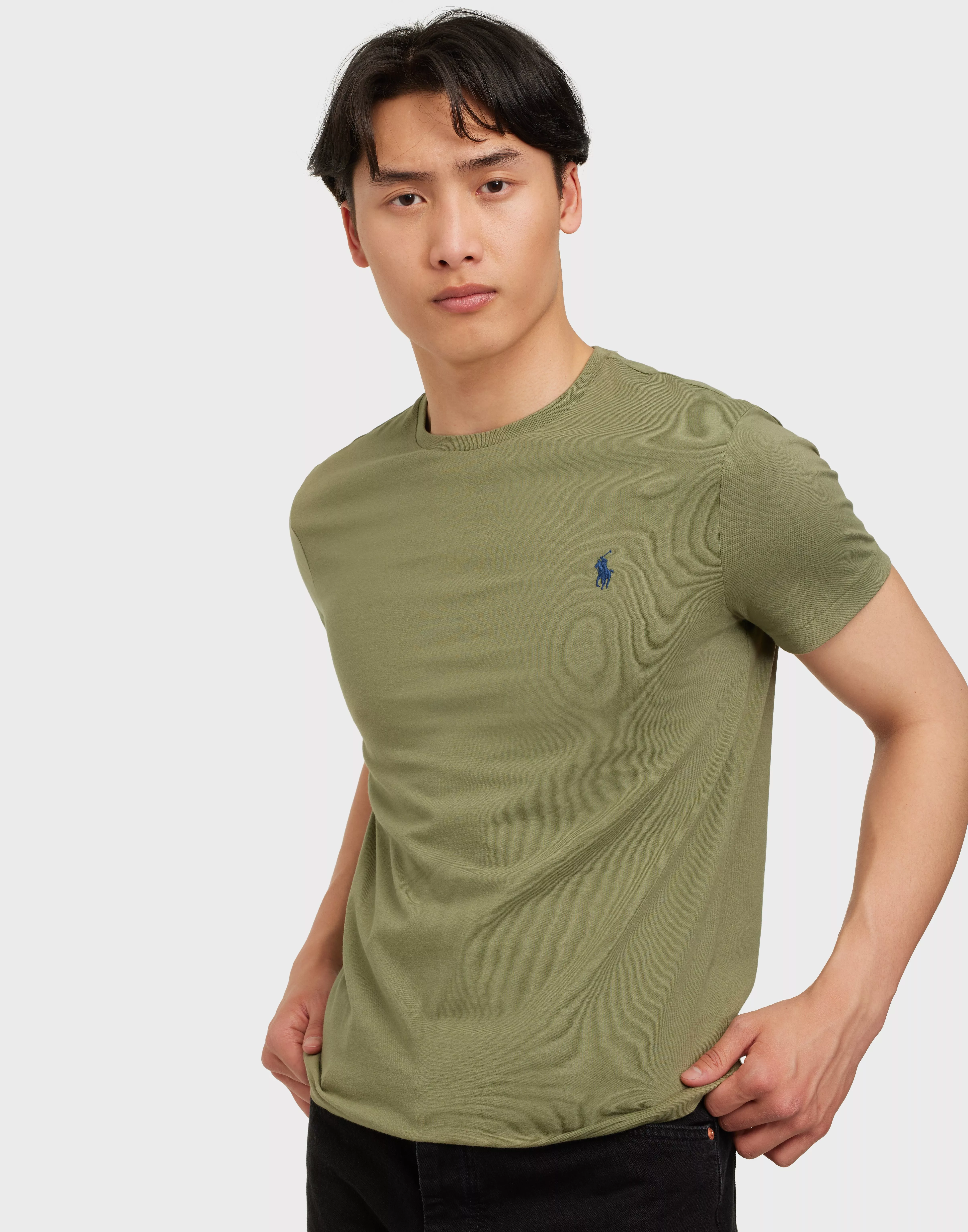 Olive green ralph lauren t clearance shirt