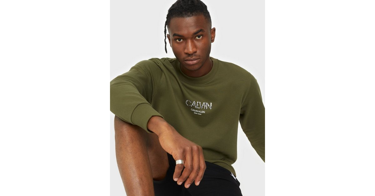 Calvin klein deals sweatshirt green