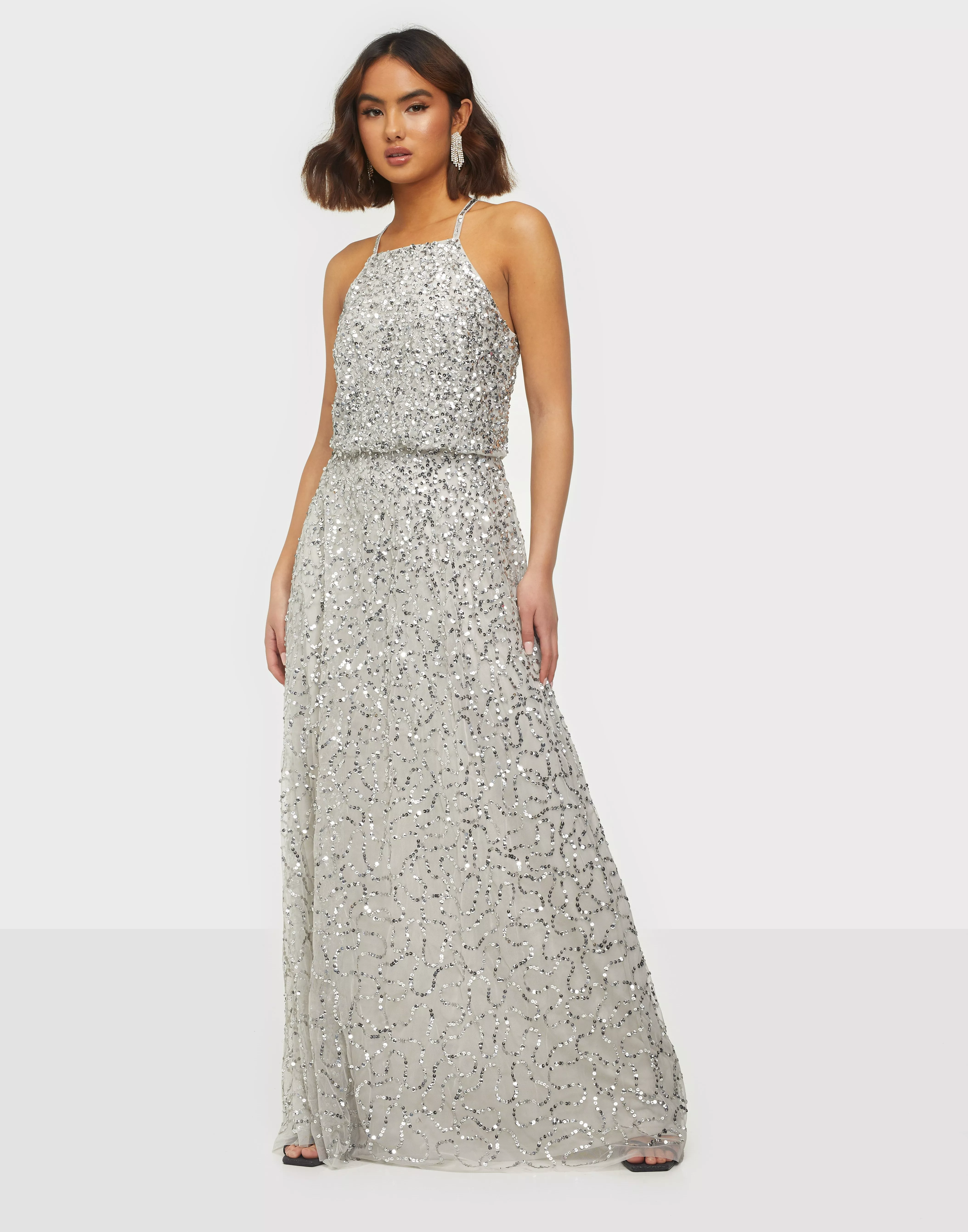 Maya grey sequin outlet dress