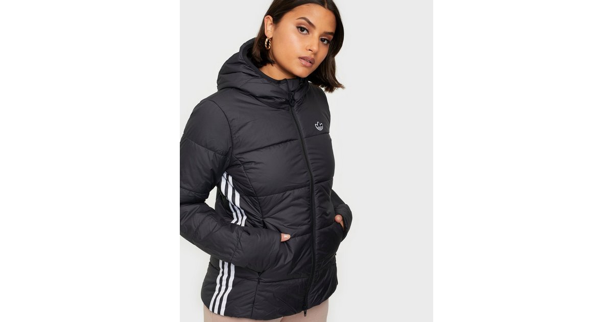 Adidas originals - outlet slim jacket - svart/vit