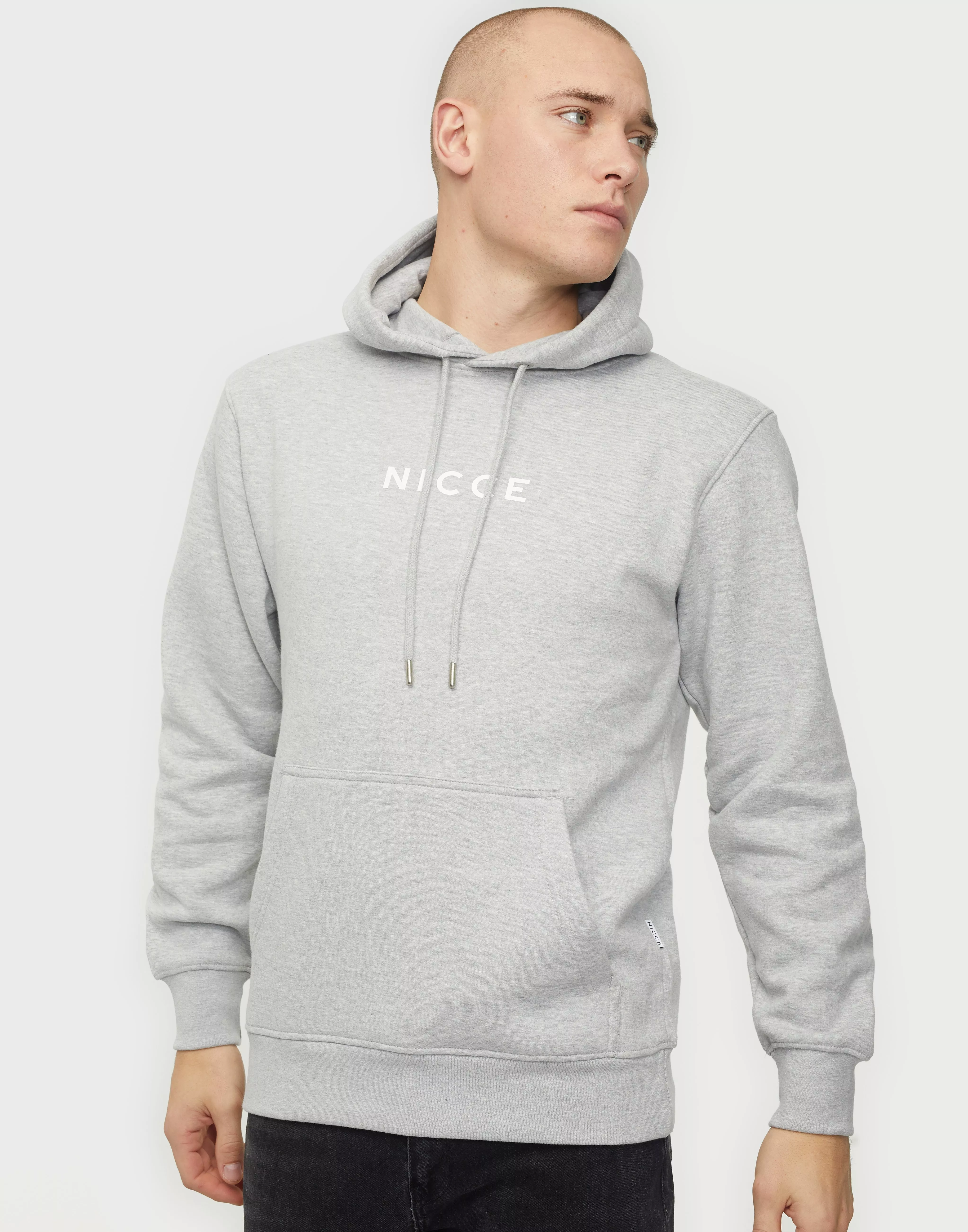 Grey and white hot sale nicce hoodie