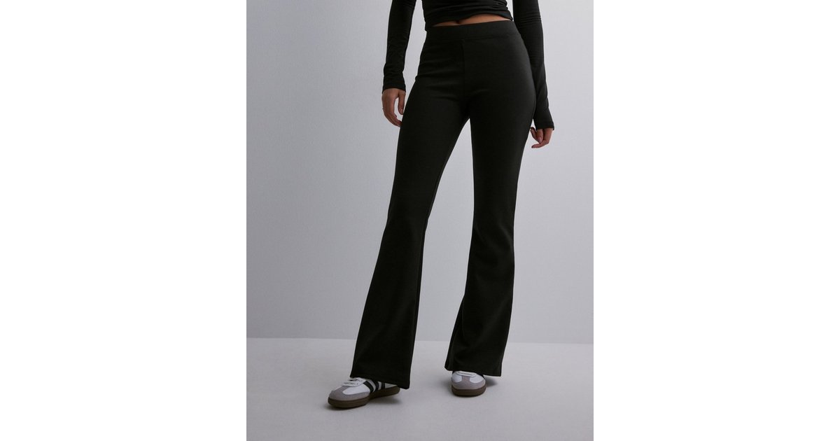 Buy Only ONLFEVER JRS - Black STRETCH PANTS FLAIRED