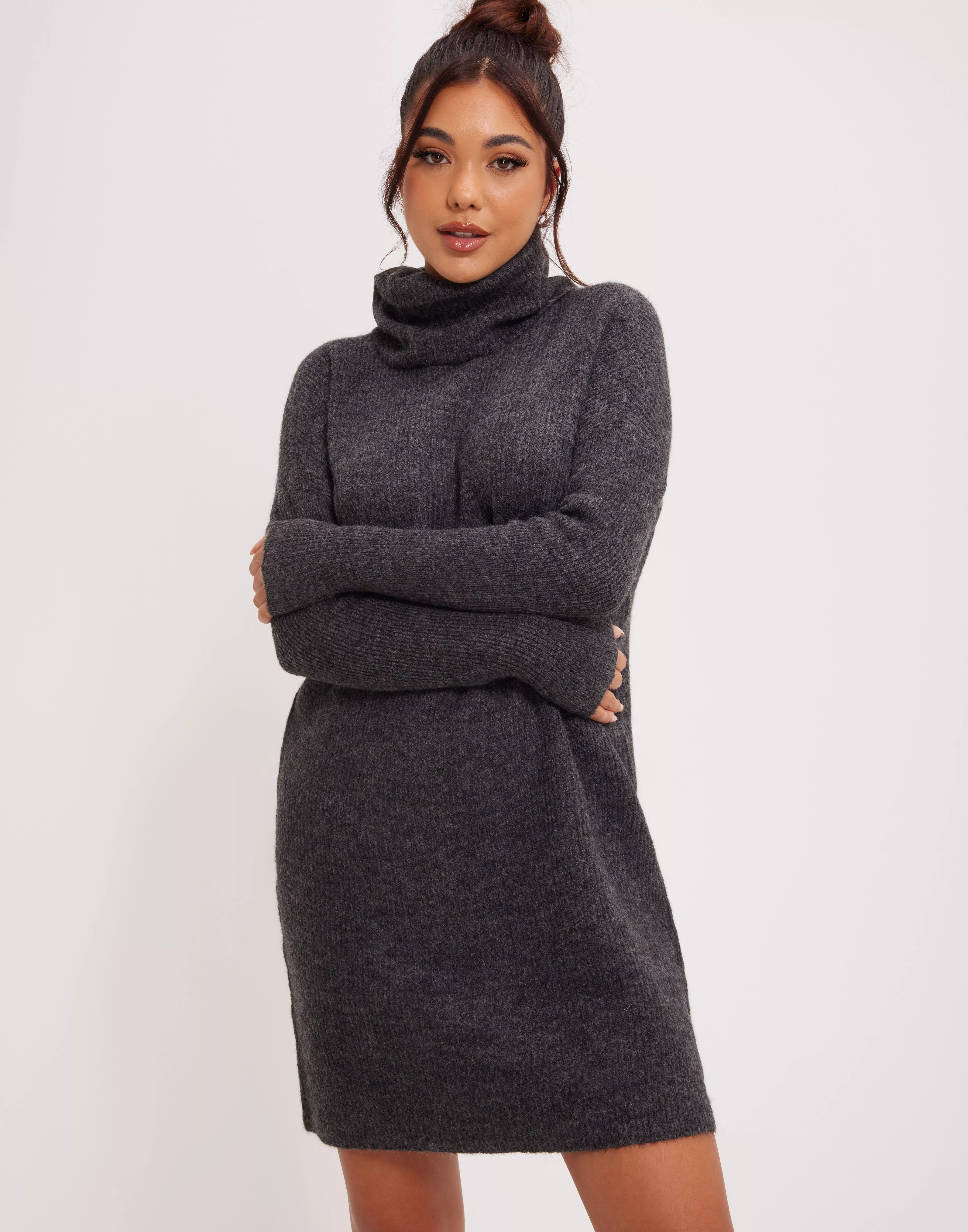 Kjøp Only Strikkekjoler - ONLJANA | WOOL KNT COWLNCK Nelly L/S DRESS