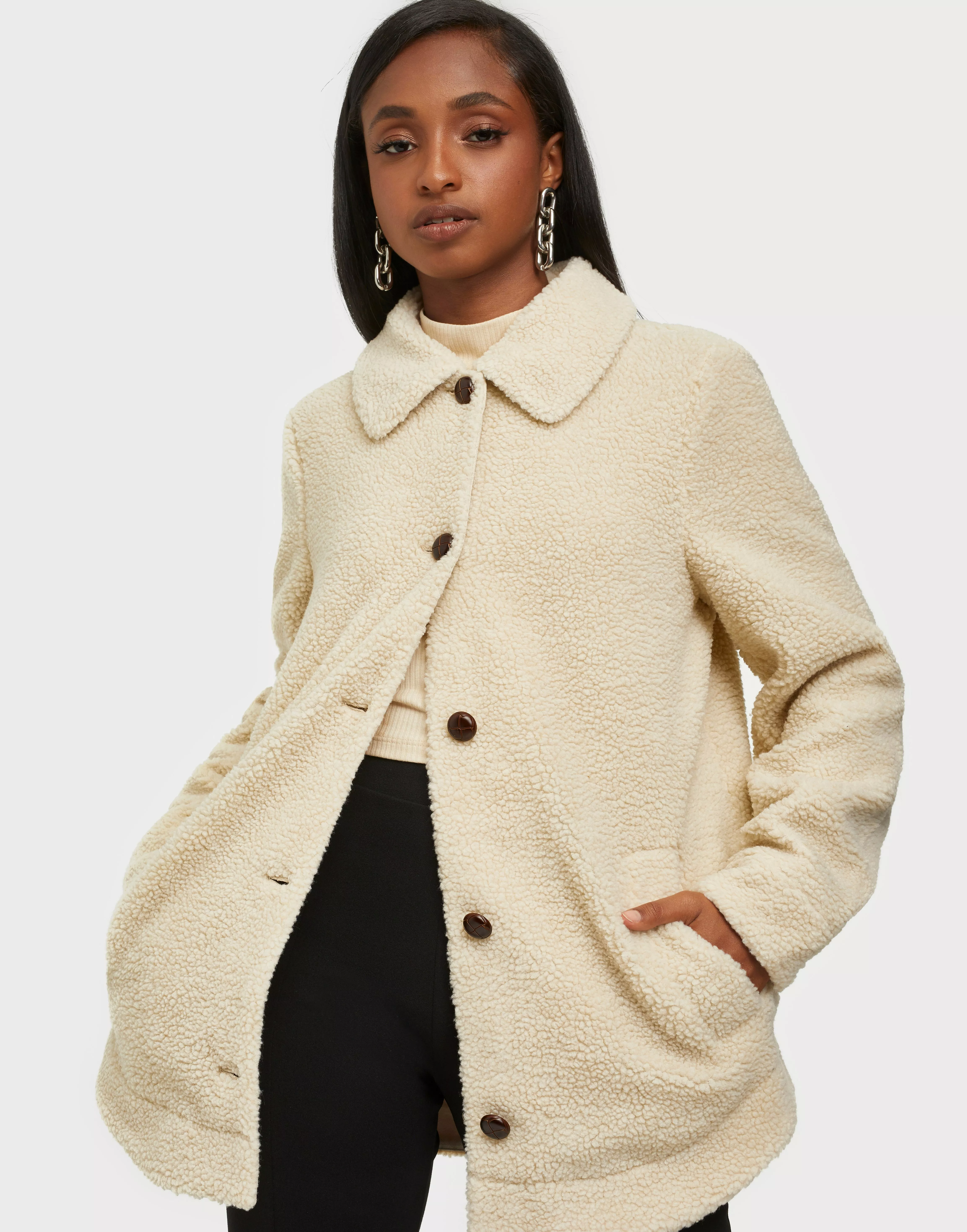 Vero moda oversized teddy on sale coat