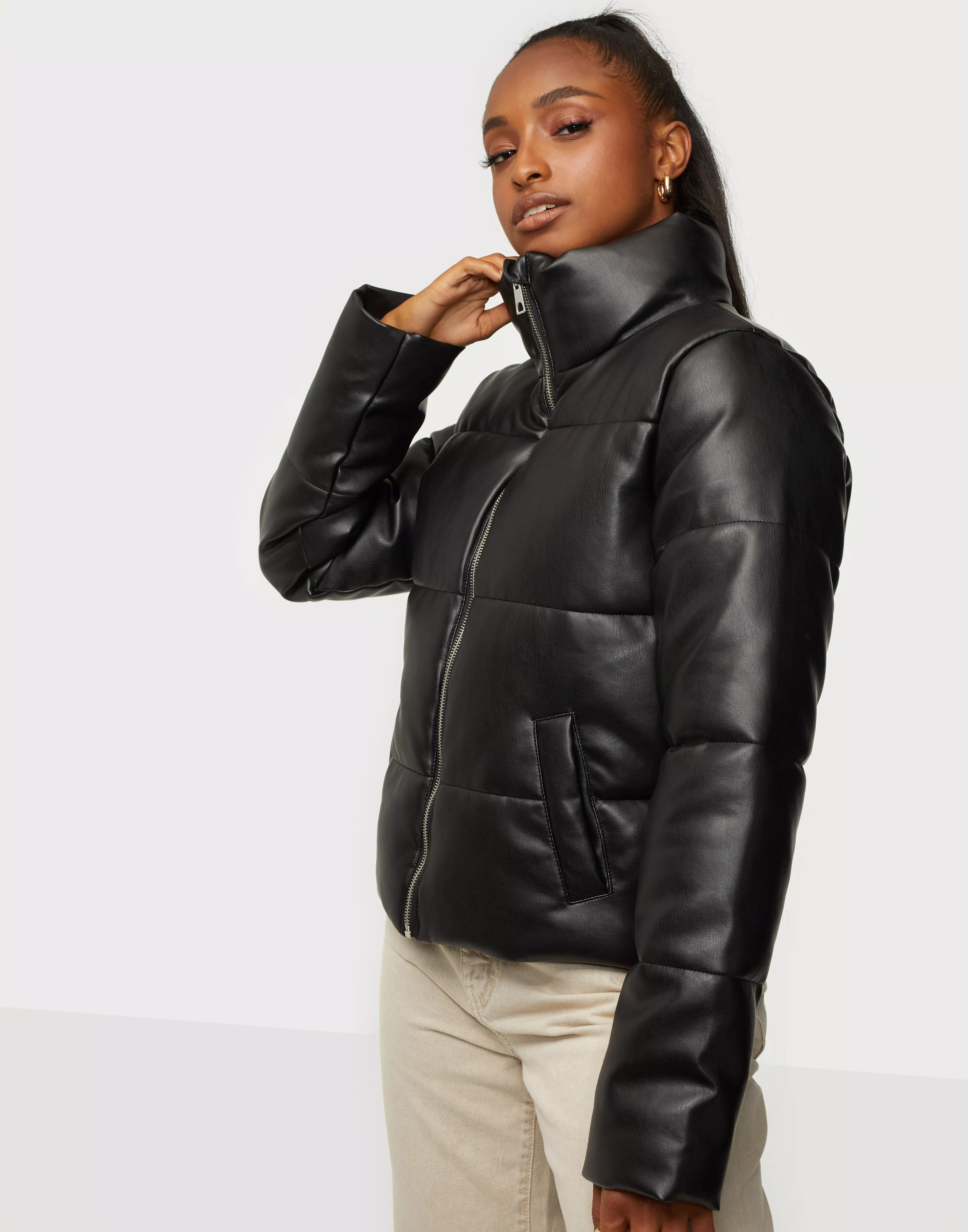 Jdy faux leather clearance jacket