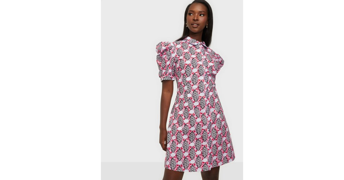 By johnny painted petal ruffle hot sale tee dress