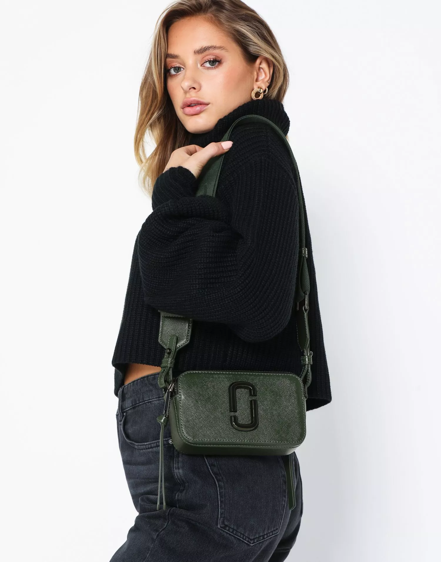 Marc Jacobs The Snapshot Monochrome Green - Vietrendy - Crossbody