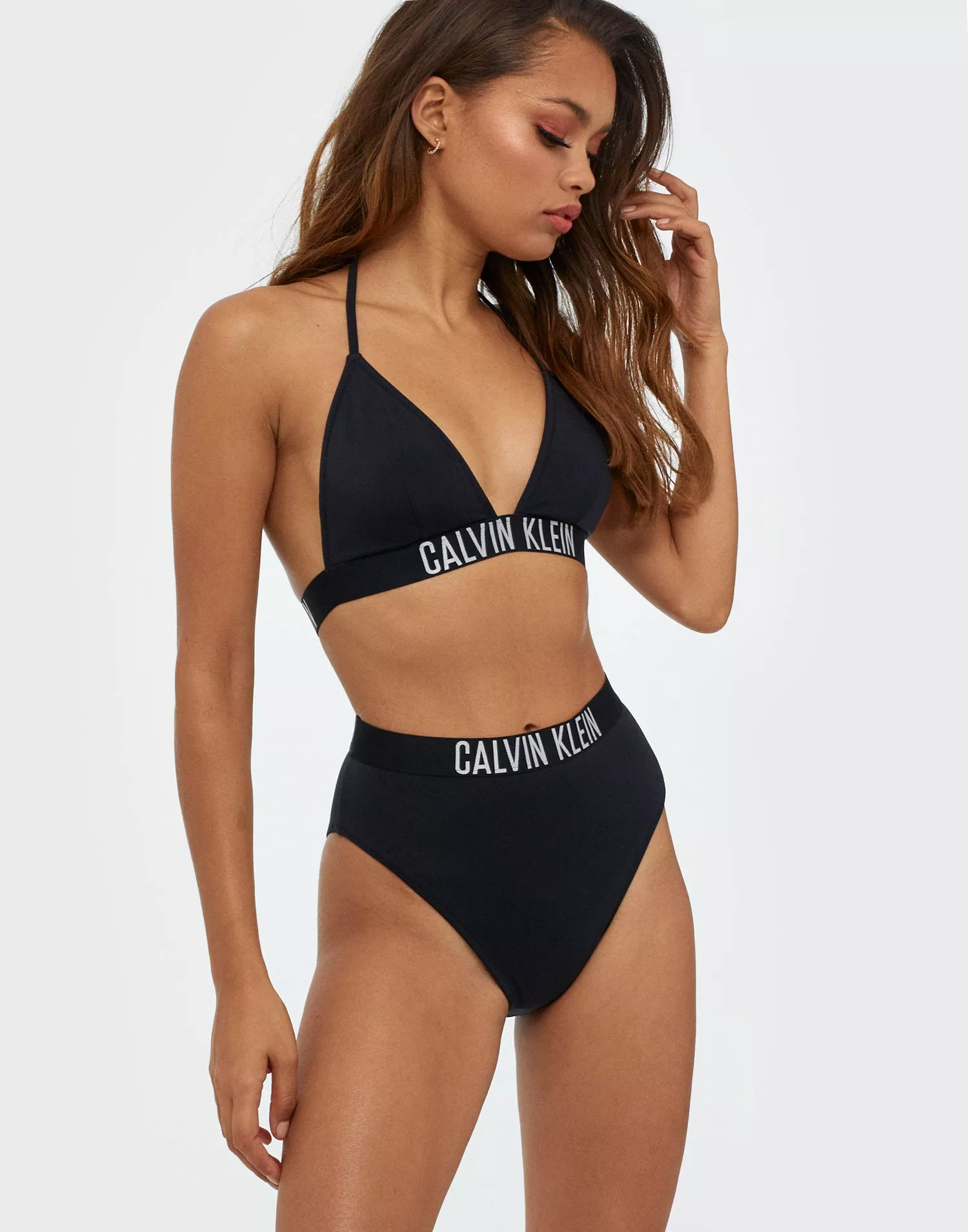 CALVIN KLEIN High Waist Bikini Brief - Black