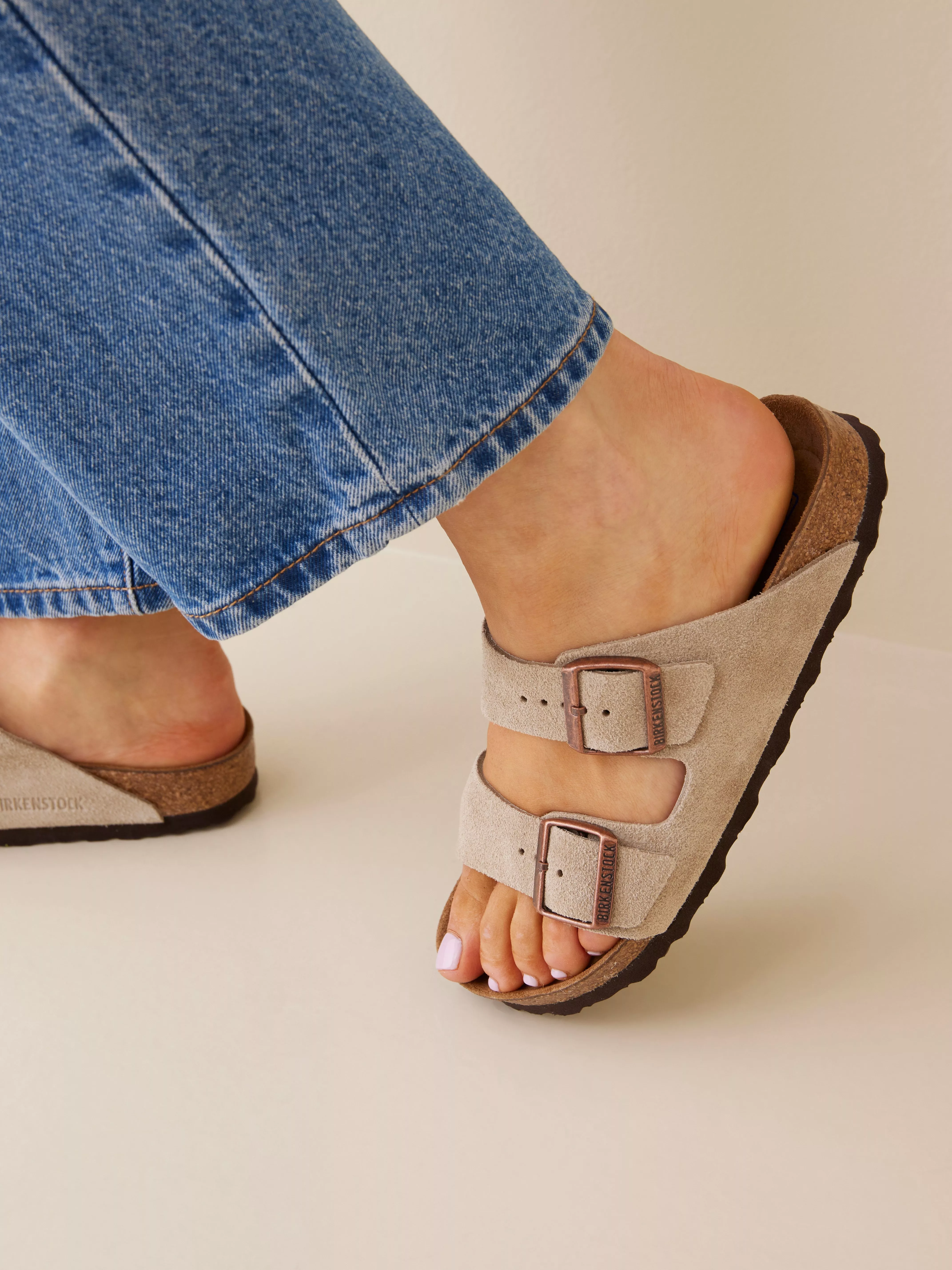 Birkenstock arizona store soft taupe