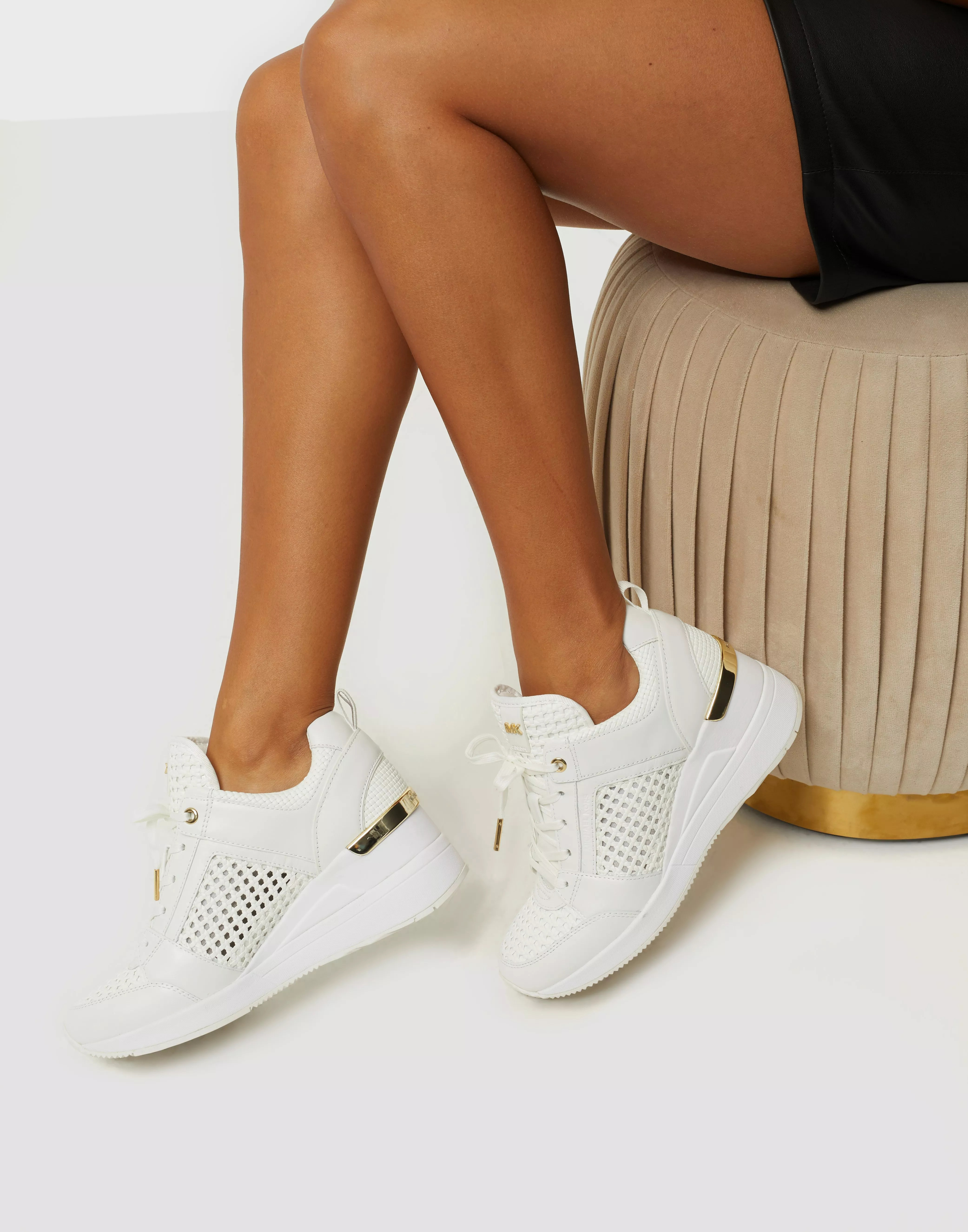 Buy Michael Kors Georgie Trainer - Optical White | Nelly.com