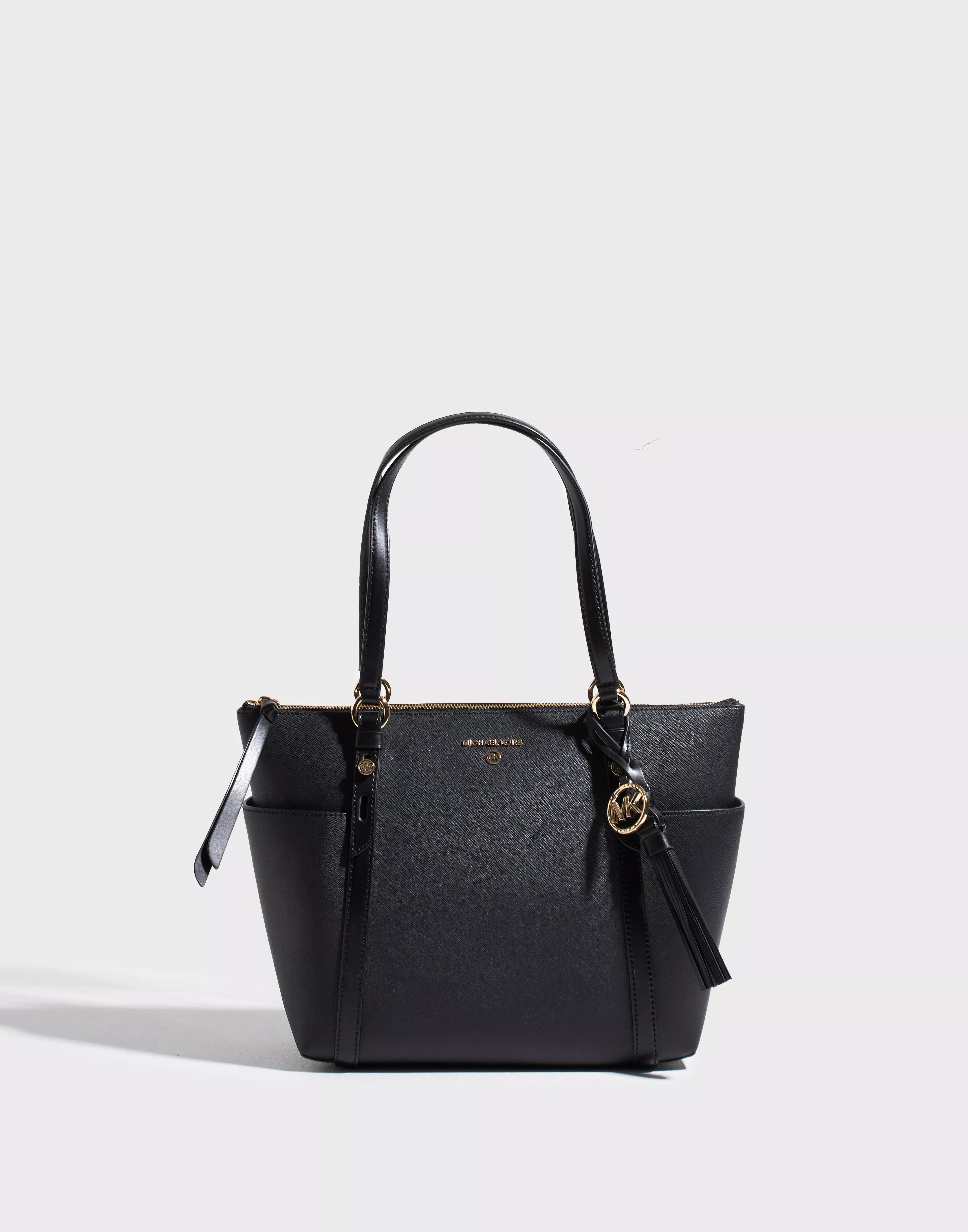 Michael Kors Voyager Large East West Top Zip Tote Bag in Black