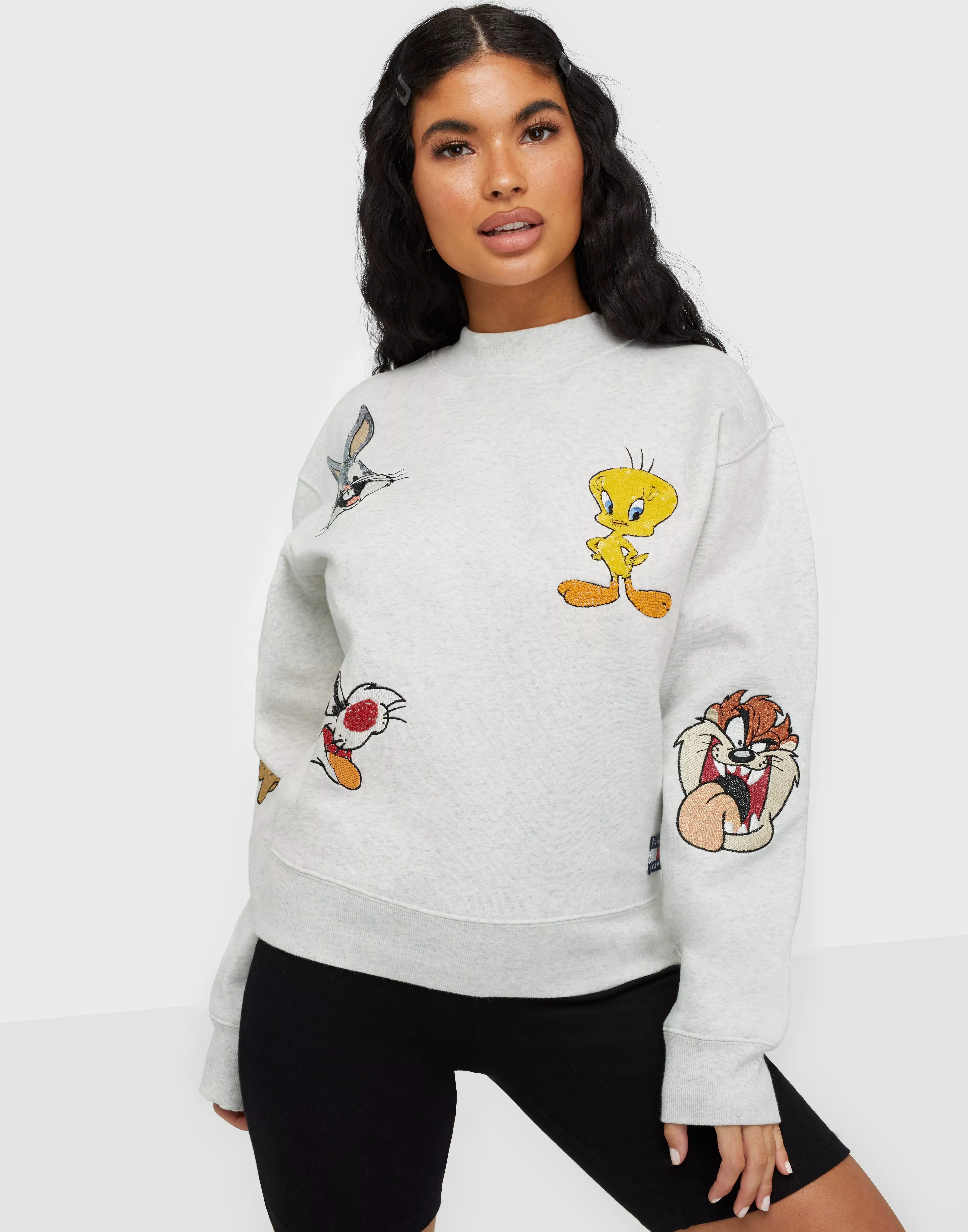 Buy Tommy Jeans TJW LOONEY TUNES CREW W9 Grey Nelly