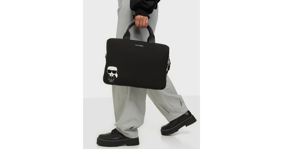 Totes bags Karl Lagerfeld - K/Ikonik Laptop handbag in black - 205W3242999