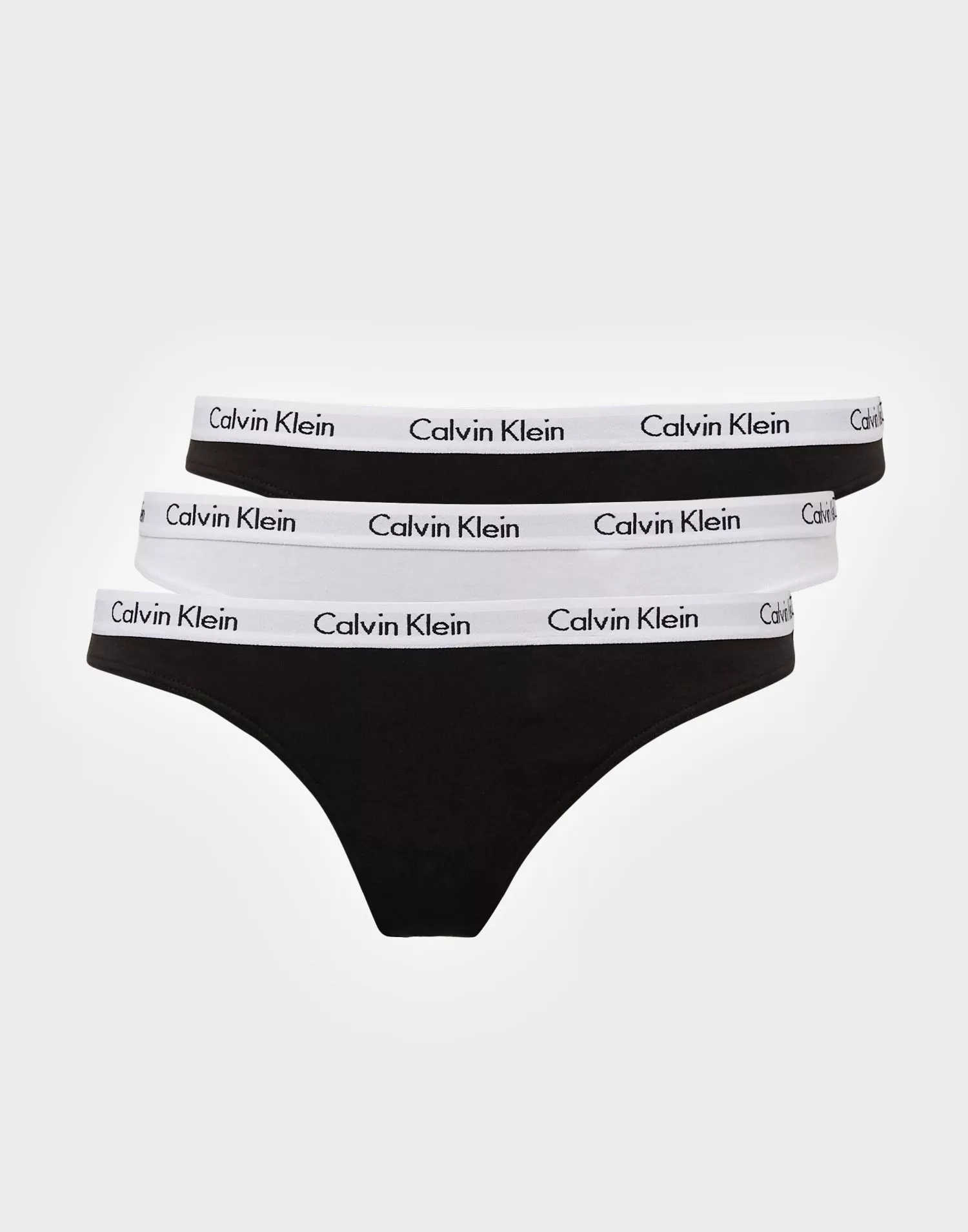 Buy Calvin Klein Underwear 3-pack String Black/White |