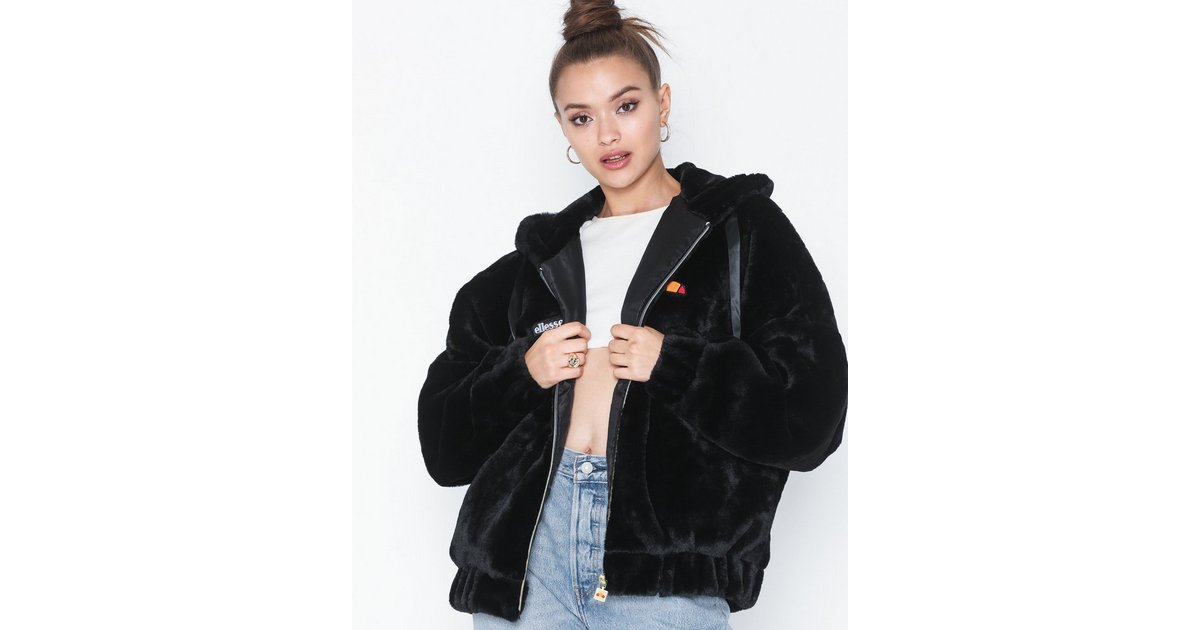 Ellesse giovanna fur sales zip hoodie