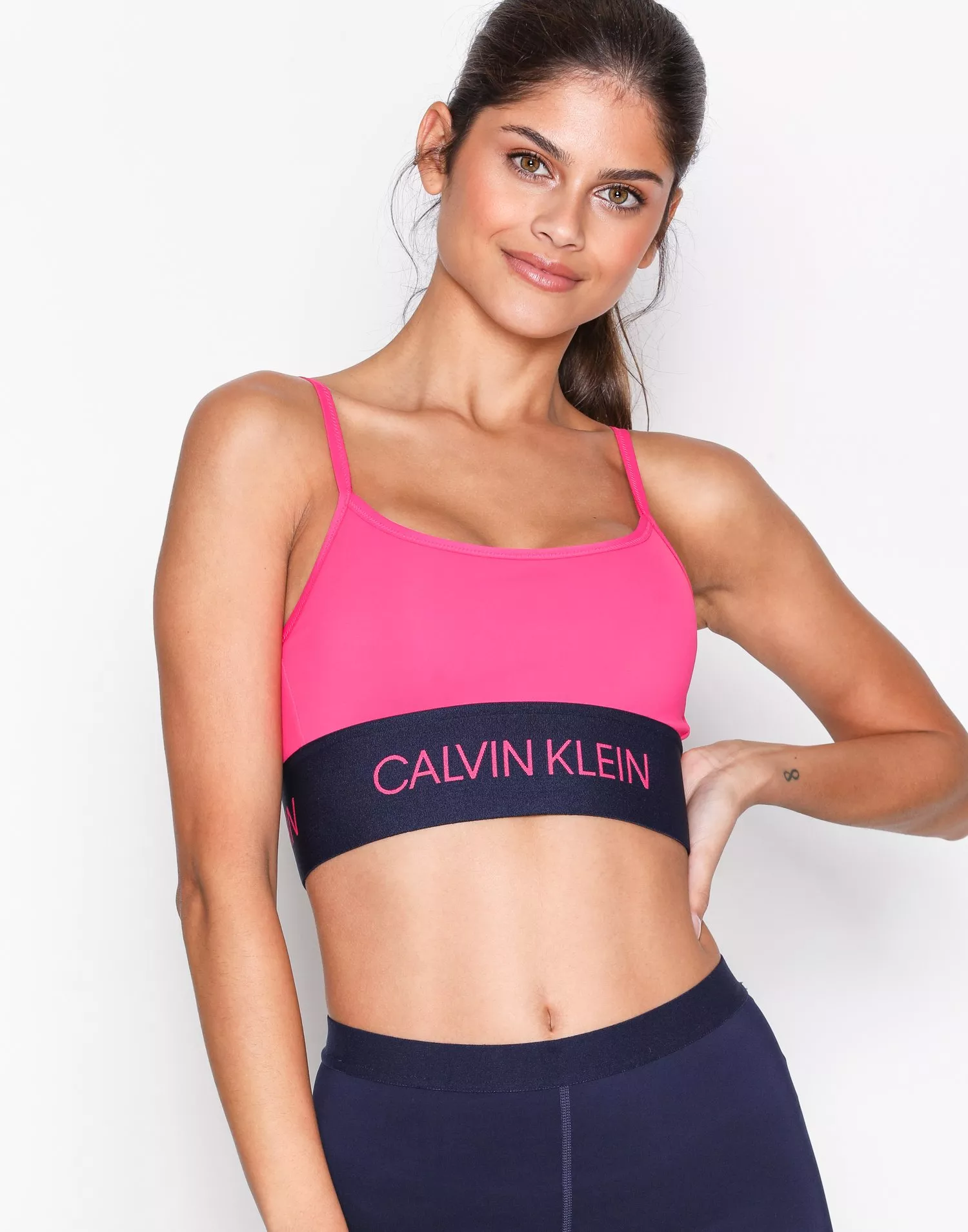 Buy Calvin Klein Performance Strappy Sports Bra - Pink