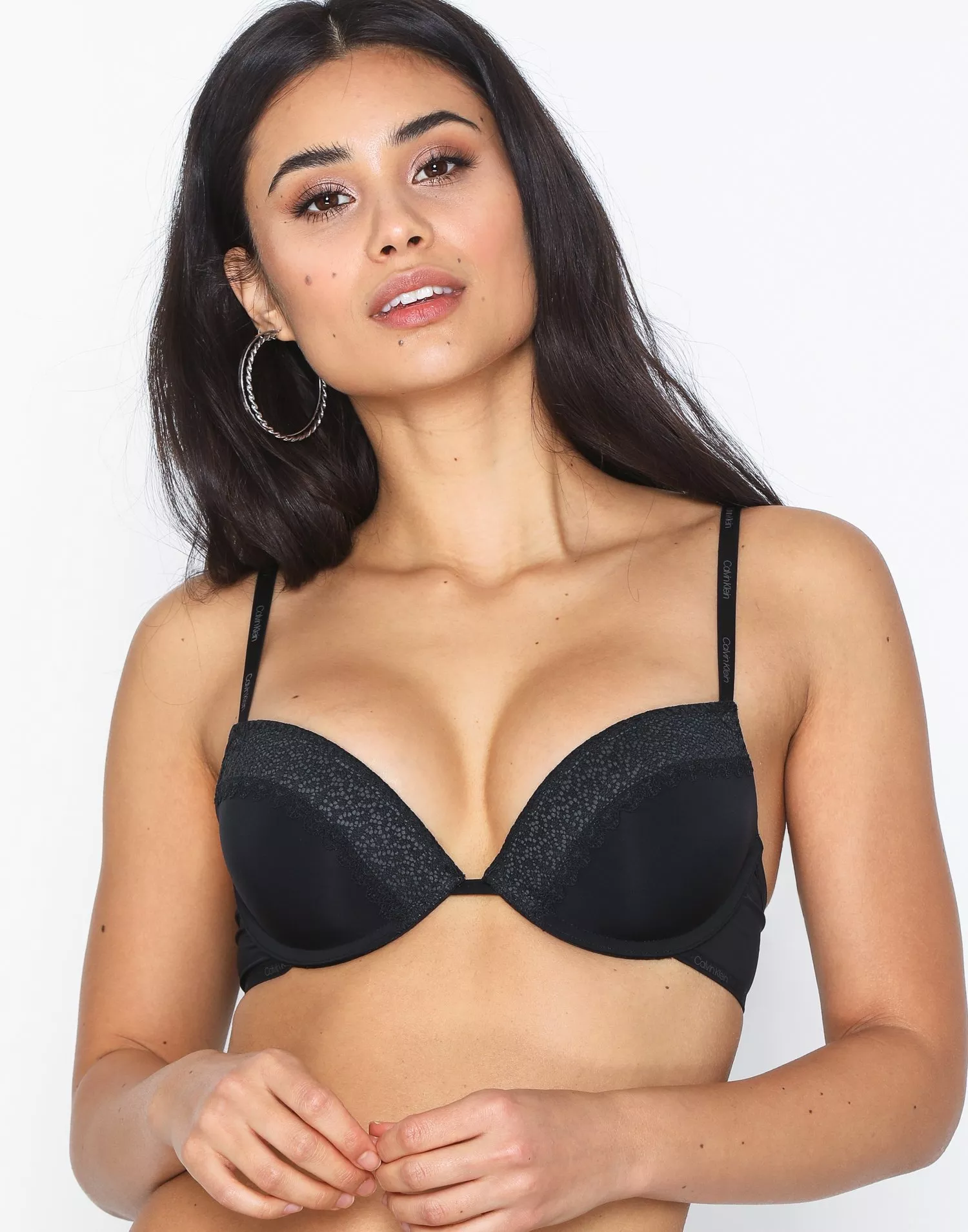 Buy Calvin Klein Underwear Push Up Plunge - Black