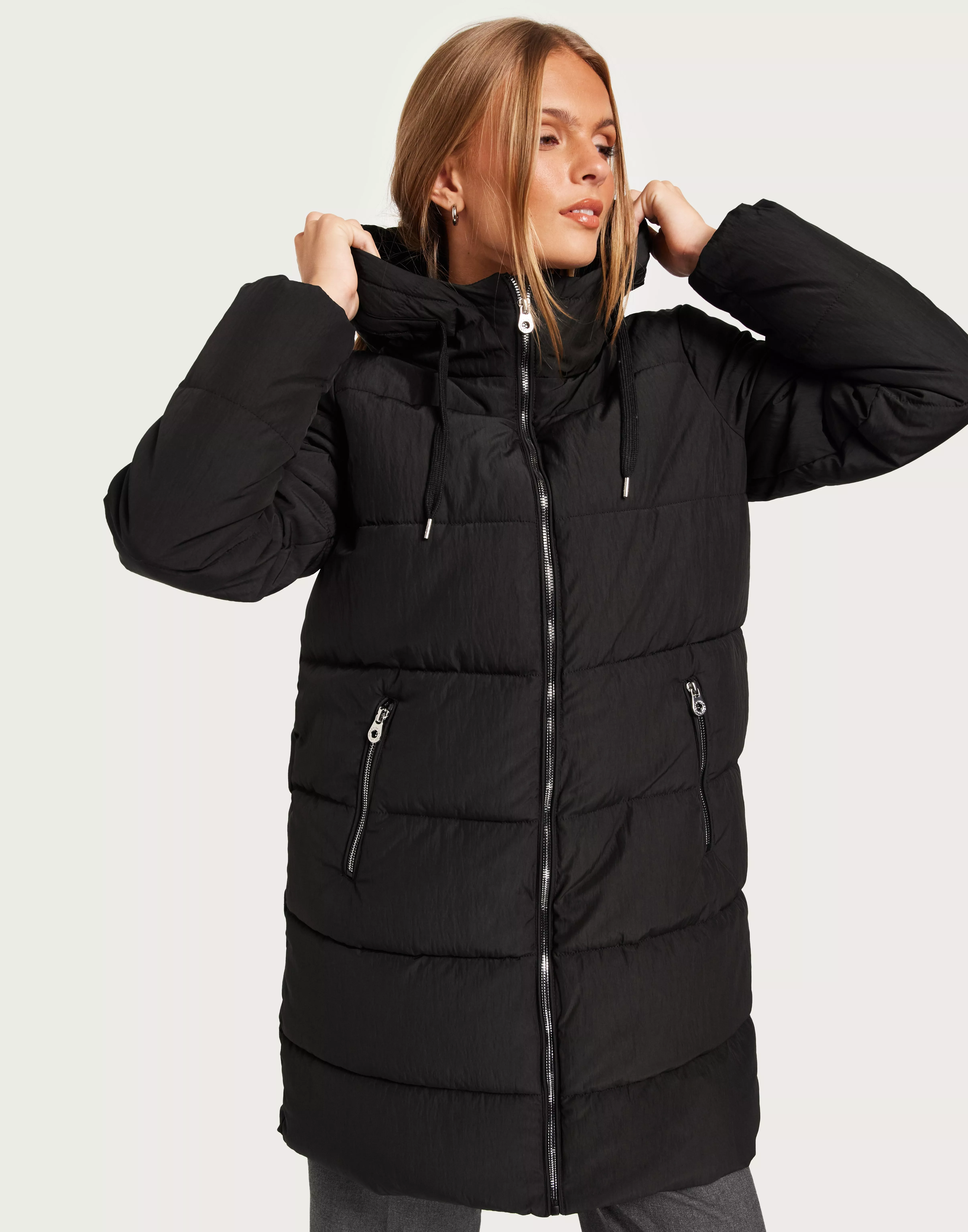 ONLY Femme Onldolly Long Puffer Coat Cc Otw Manteau, Noir, XS EU :  : Mode