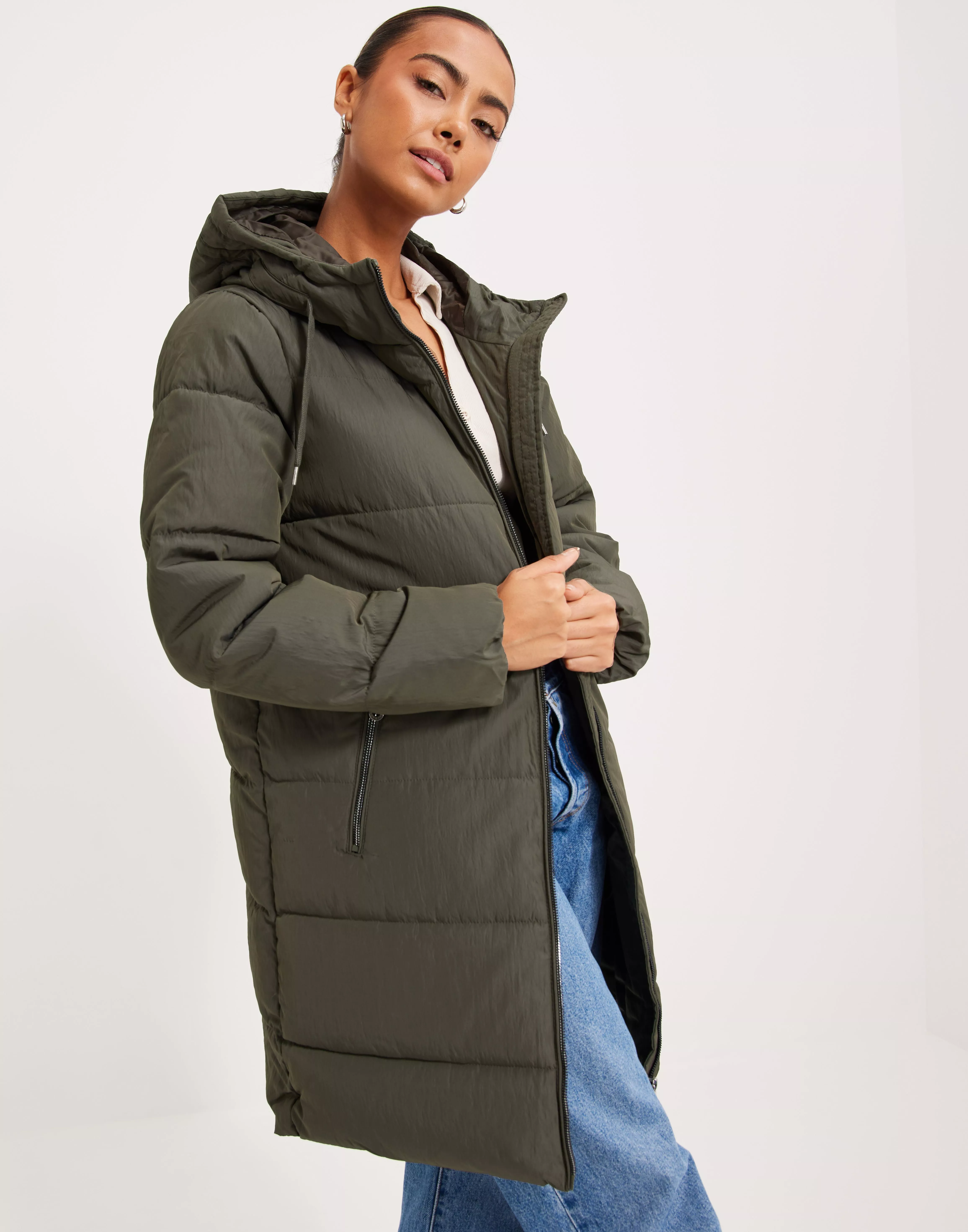 Only long sales puffer jacket