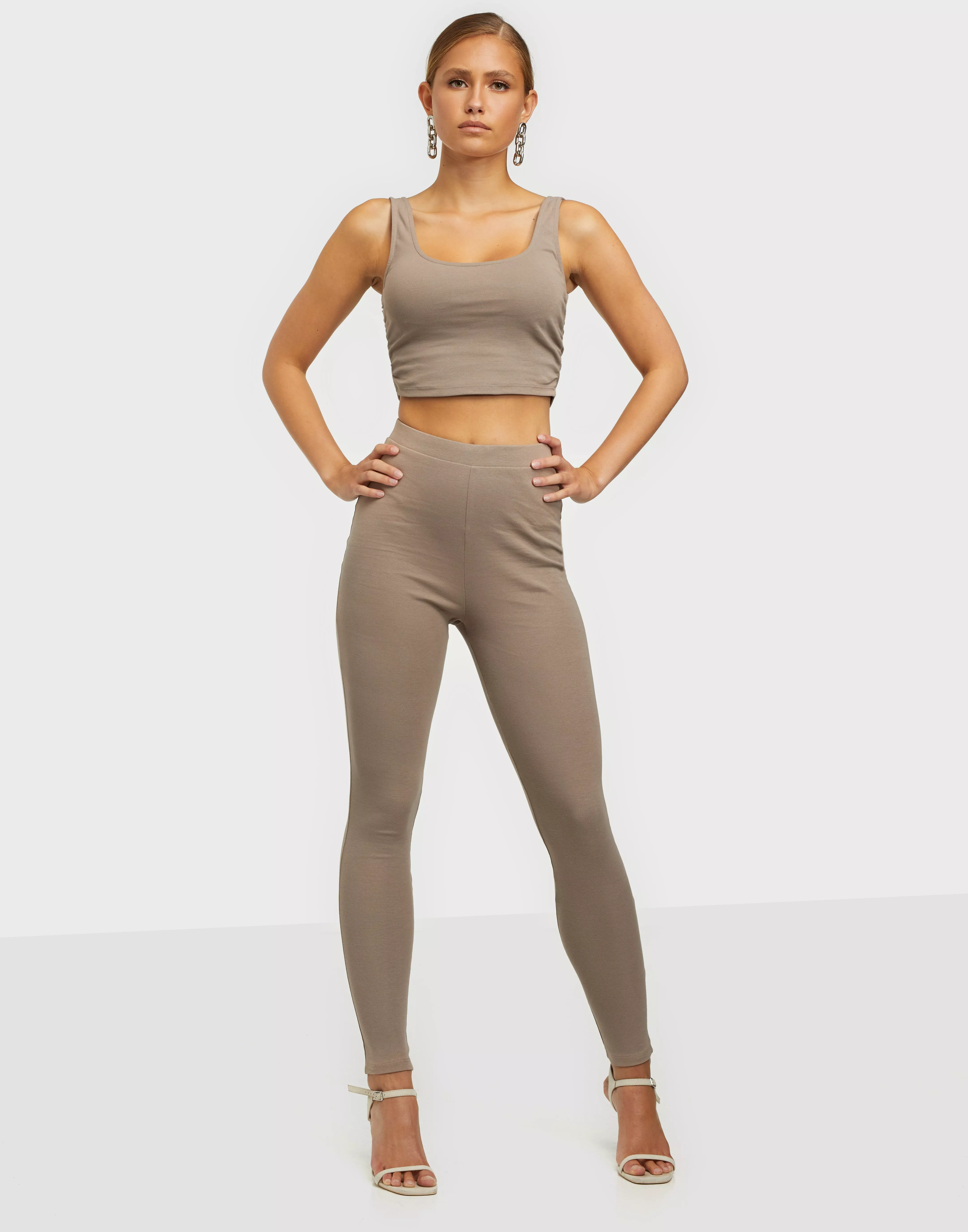 Buy Nelly Athletic Seamless Crop Top - Nougat