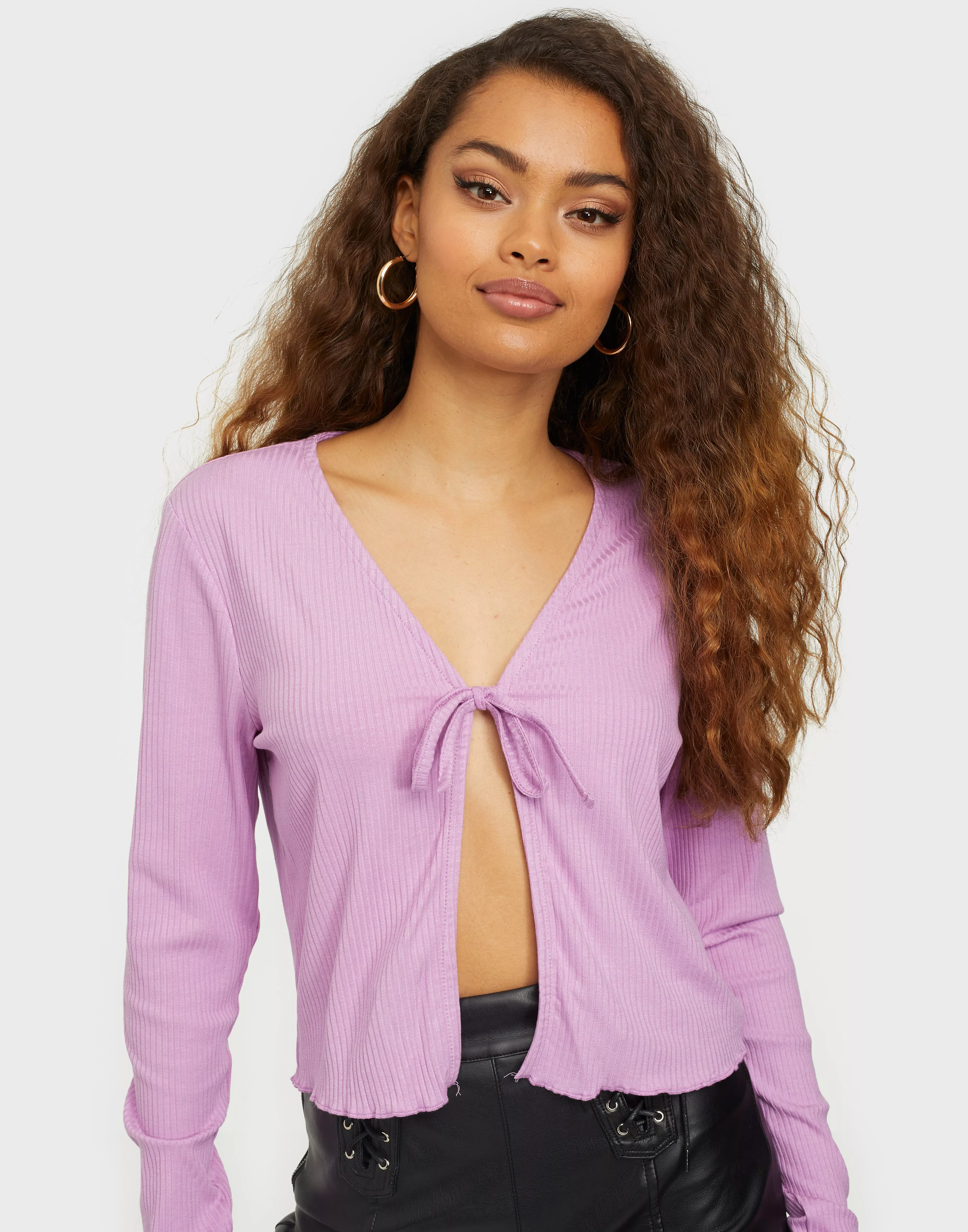 Buy Vero Moda VMRILEY L/S CROP CARDIGAN EXP GA - Violet Tulle