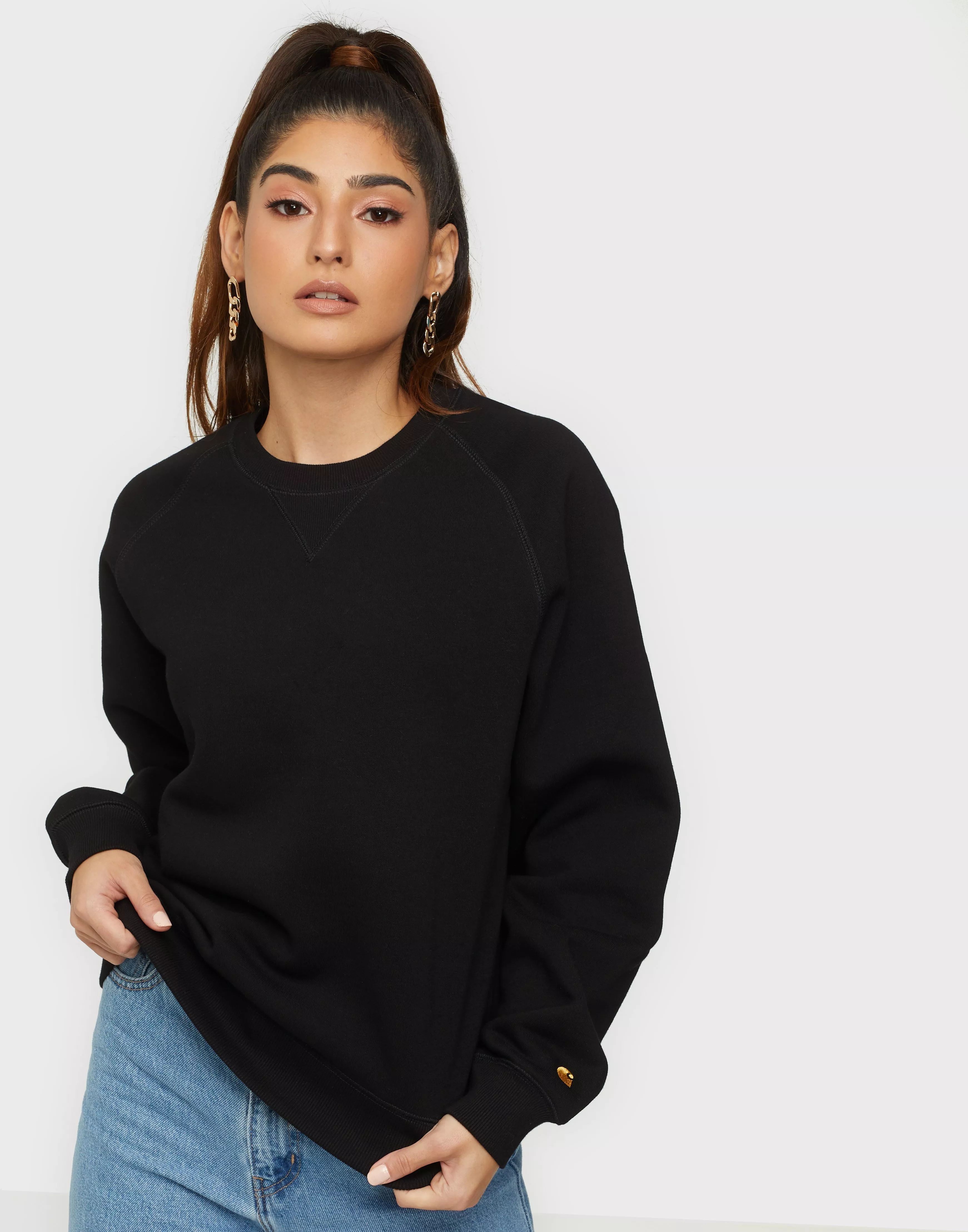 Buy Carhartt WIP W' Chase Sweat - Black | Nelly.com