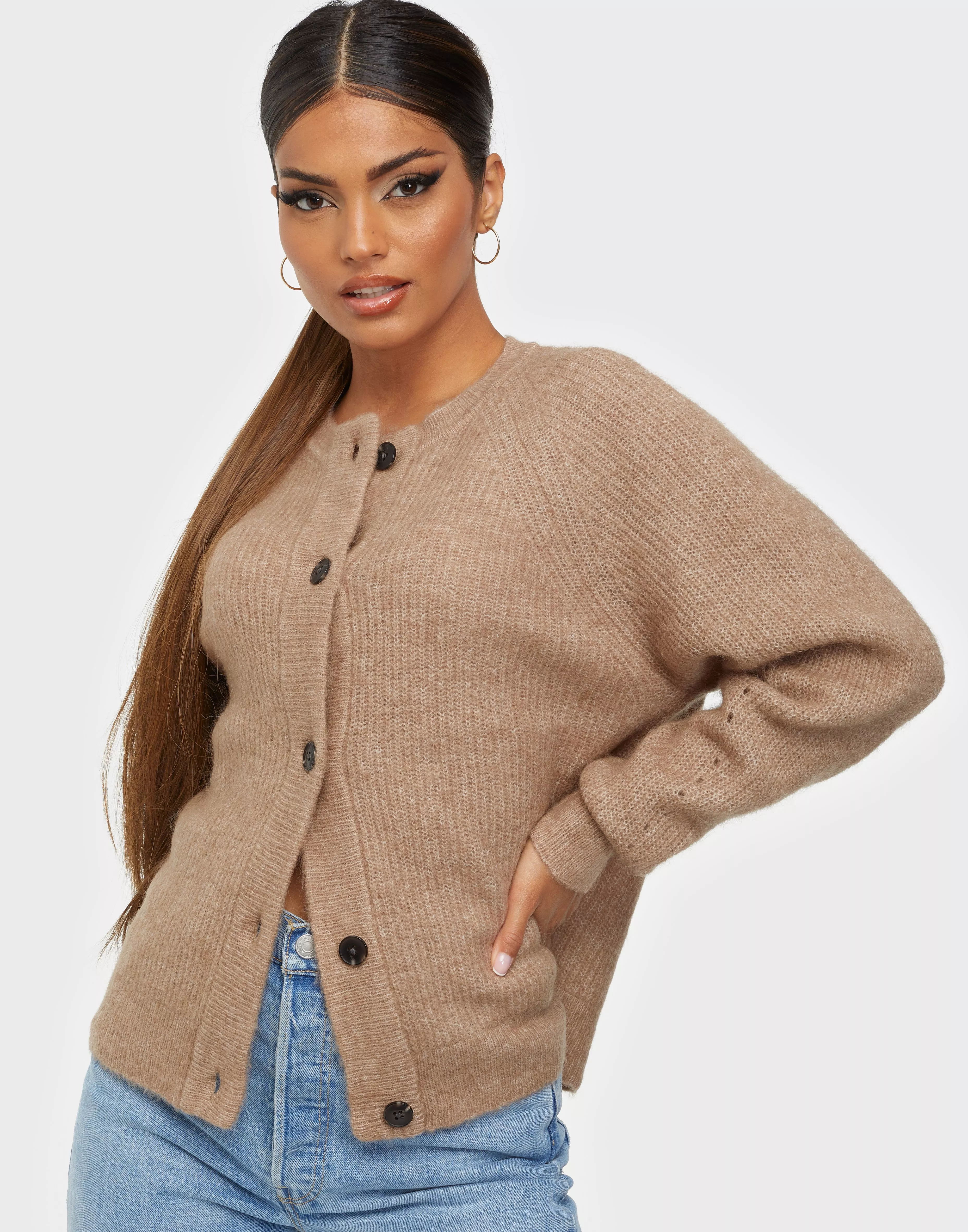 Buy Selected Femme SLFLULU LS KNIT SHORT CARDIGAN B Amphora