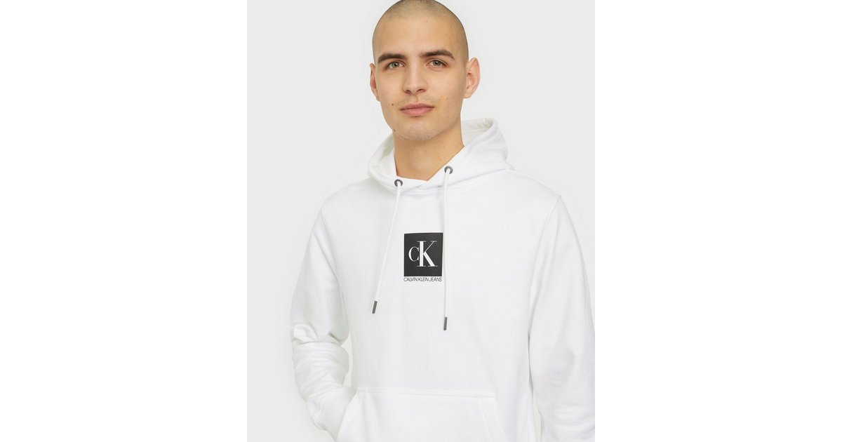 Calvin klein clearance box logo hoodie