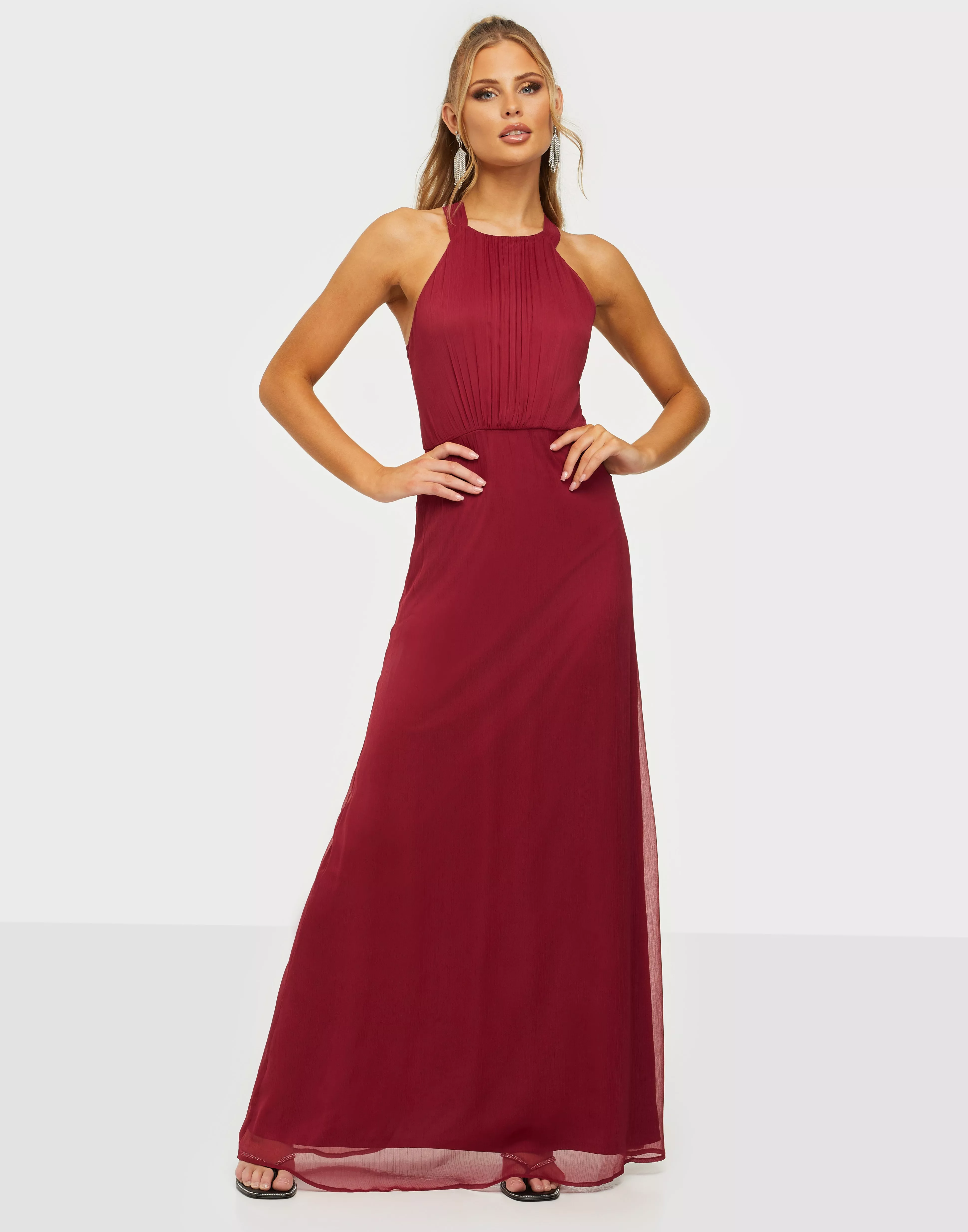 Nelly burgundy outlet dress