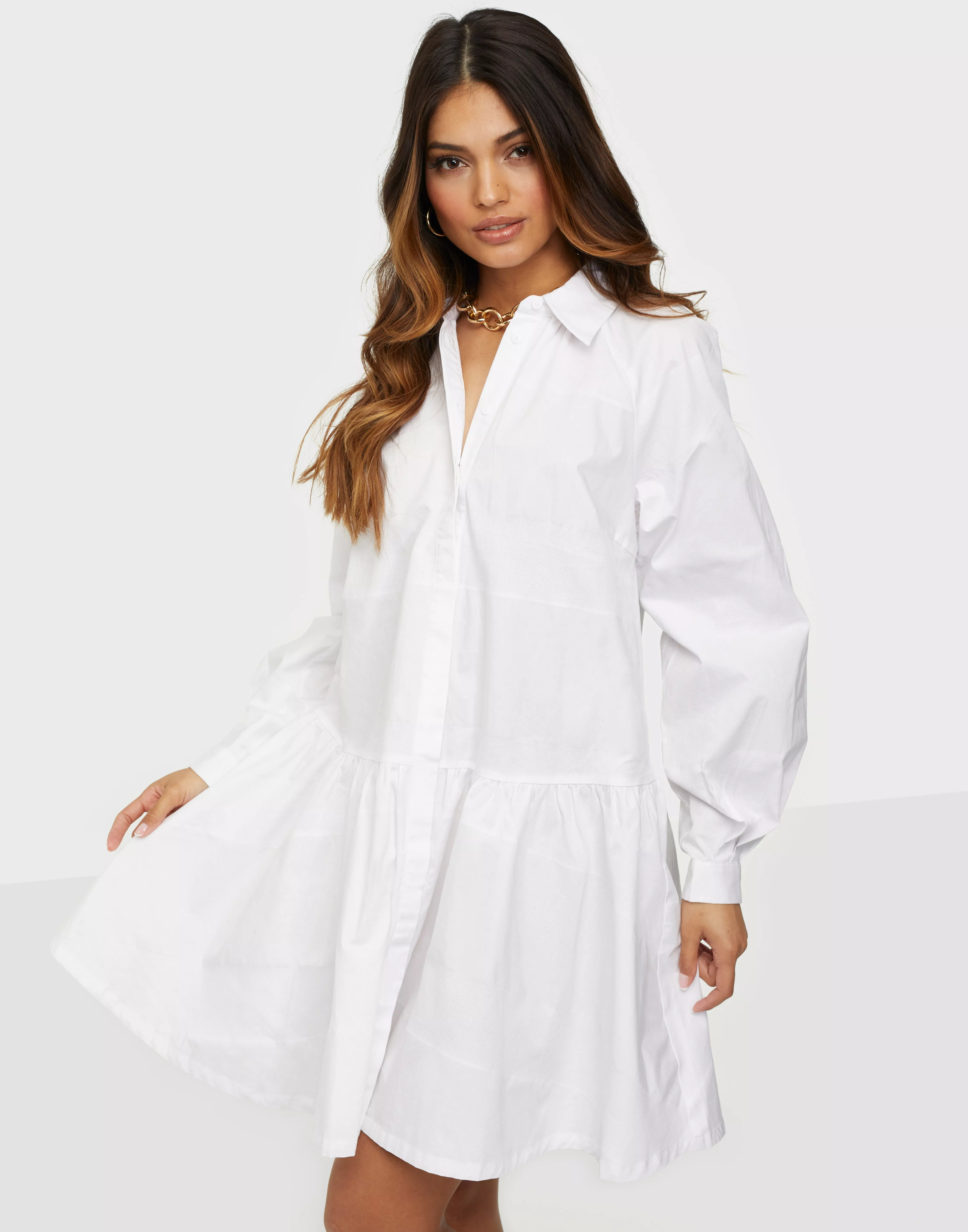 Buy Y.A.S YASSCORPIO LS SHIRT DRESS - ICON S. - Bright White