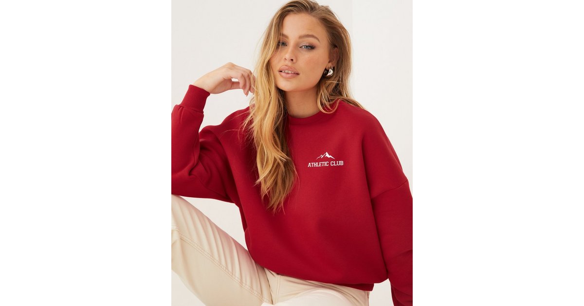 printed chunky sweat