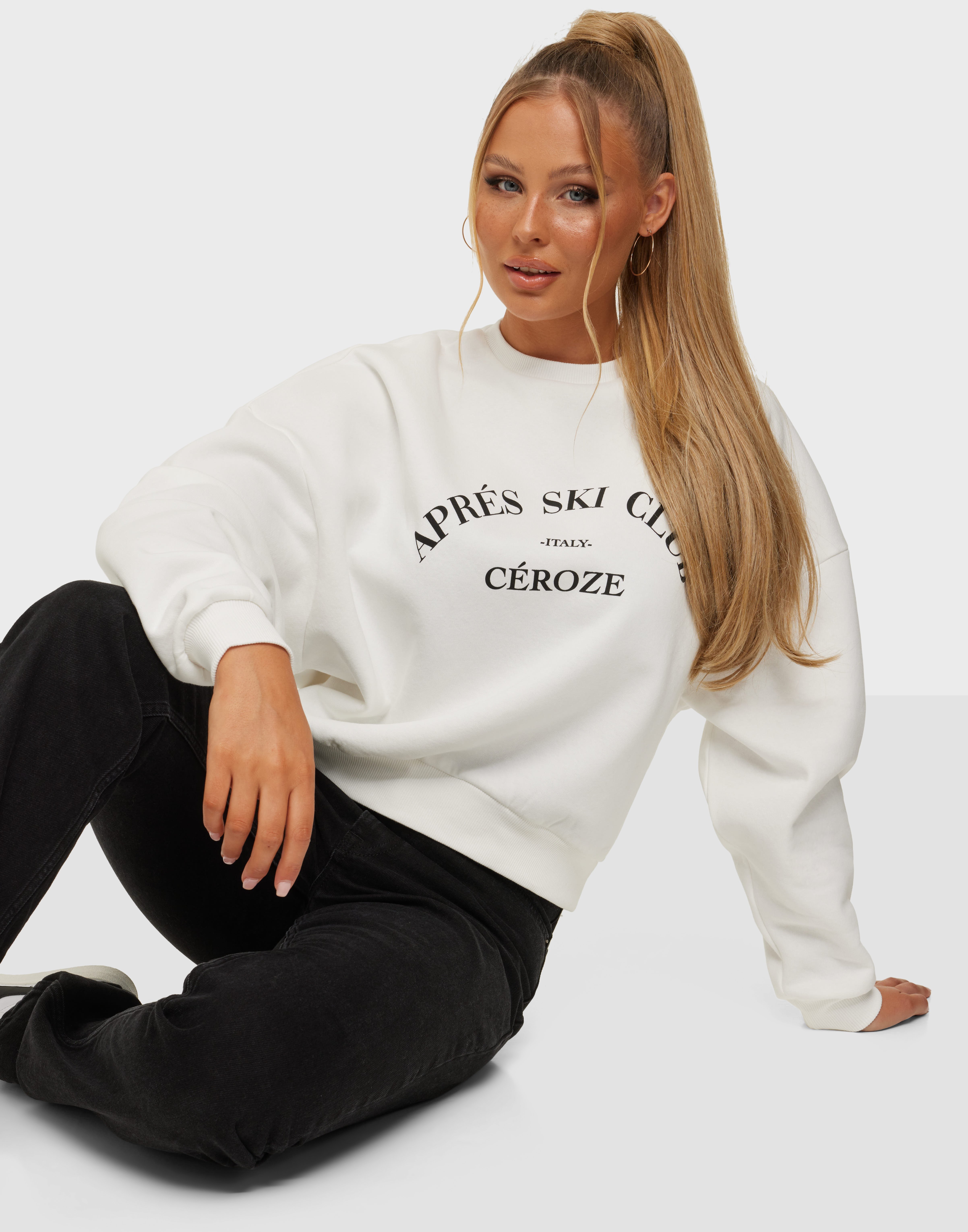 printed chunky sweat