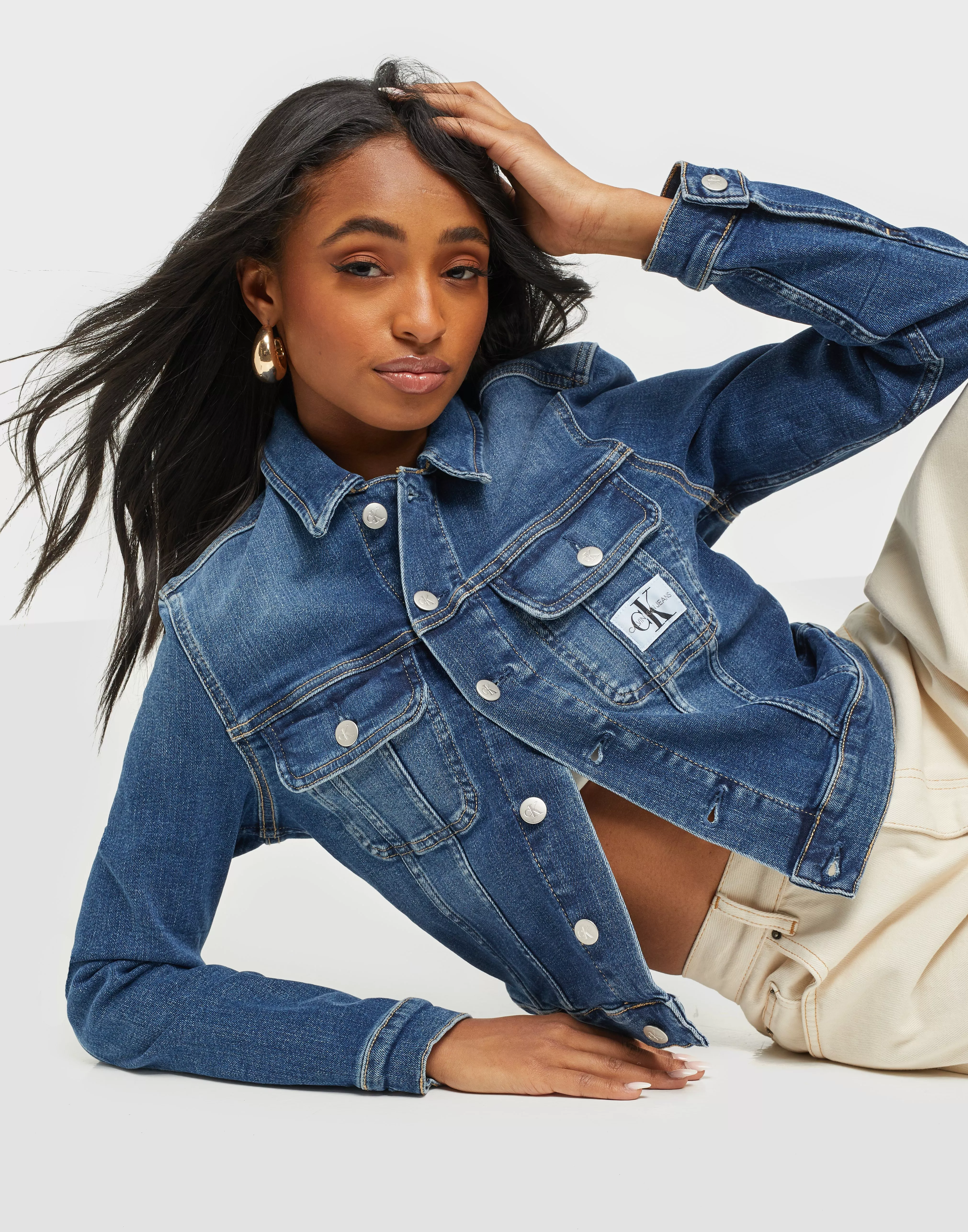 Calvin klein denim jacket women sale