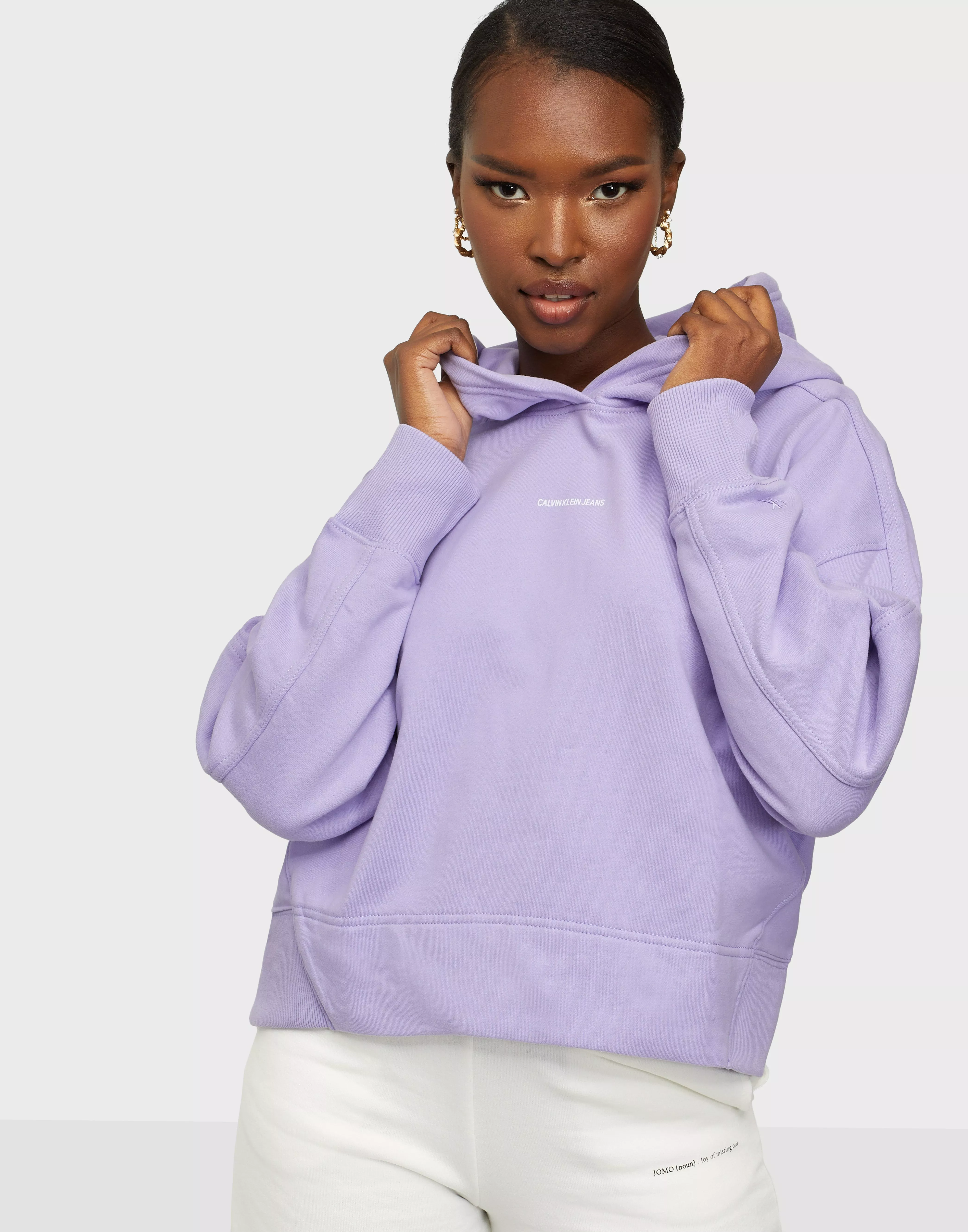 Calvin klein purple sweatshirt sale