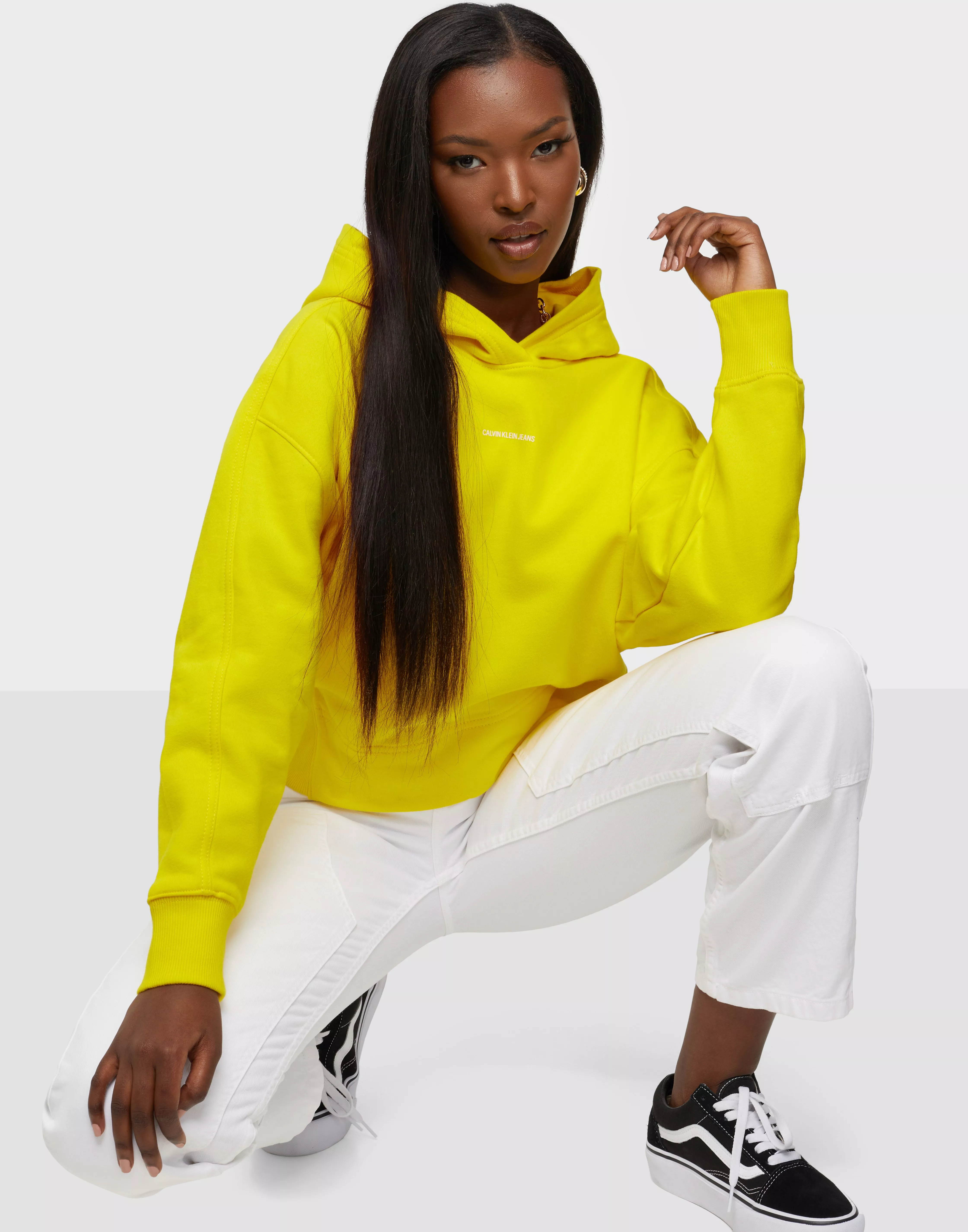 Calvin klein hoodie clearance yellow