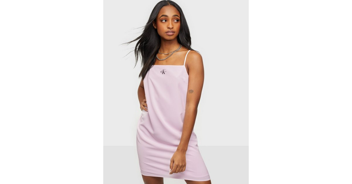 Buy Calvin Klein Jeans MONOGRAM - CAMI DRESS Pink SLIP TOP