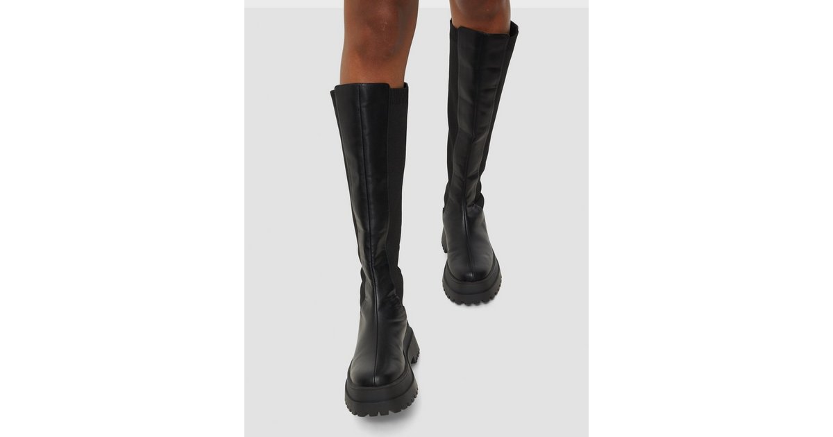 Buy Nelly Under Knee Chelsea Boot - Black | Nelly.com