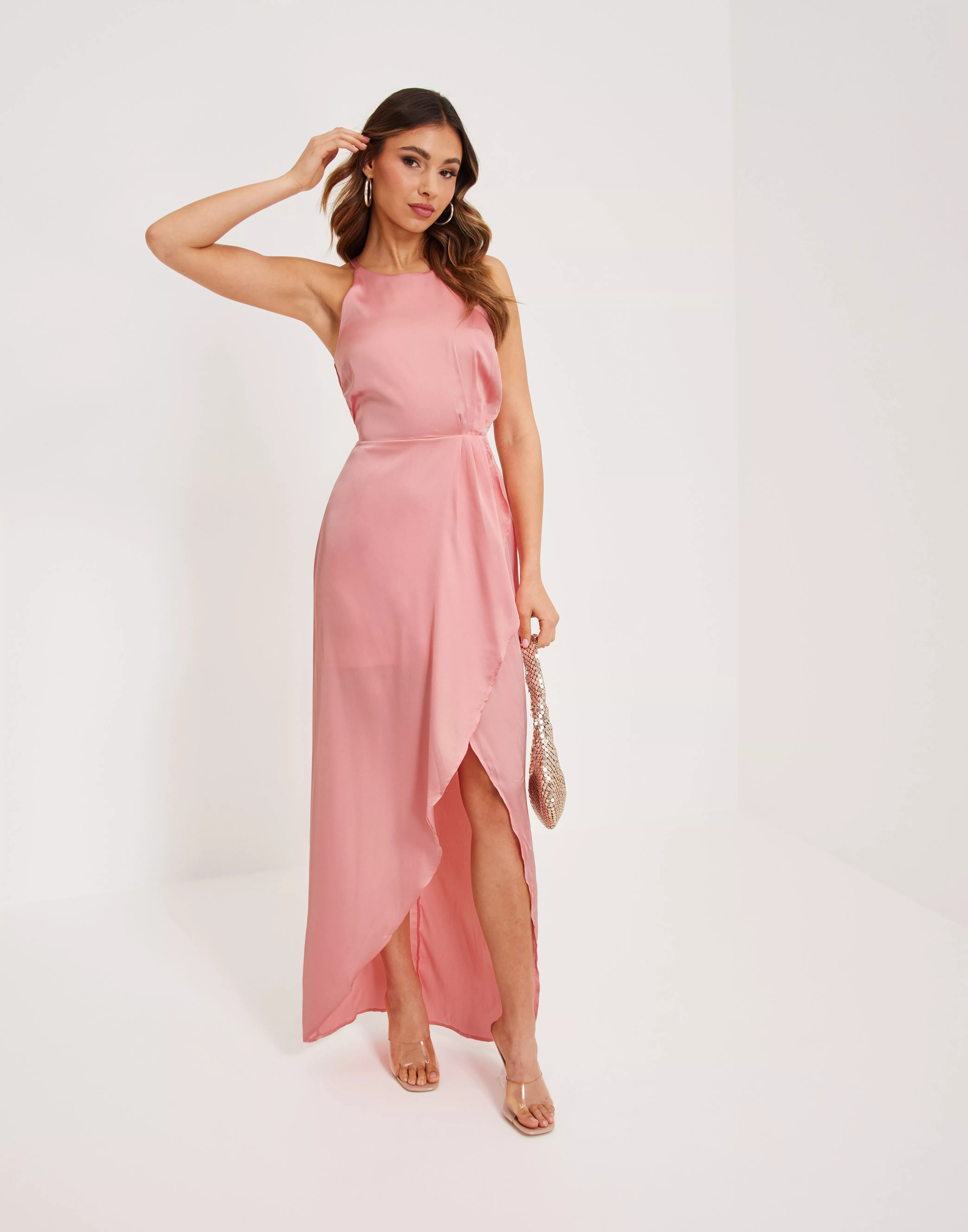 Low Hip Plunge Dress