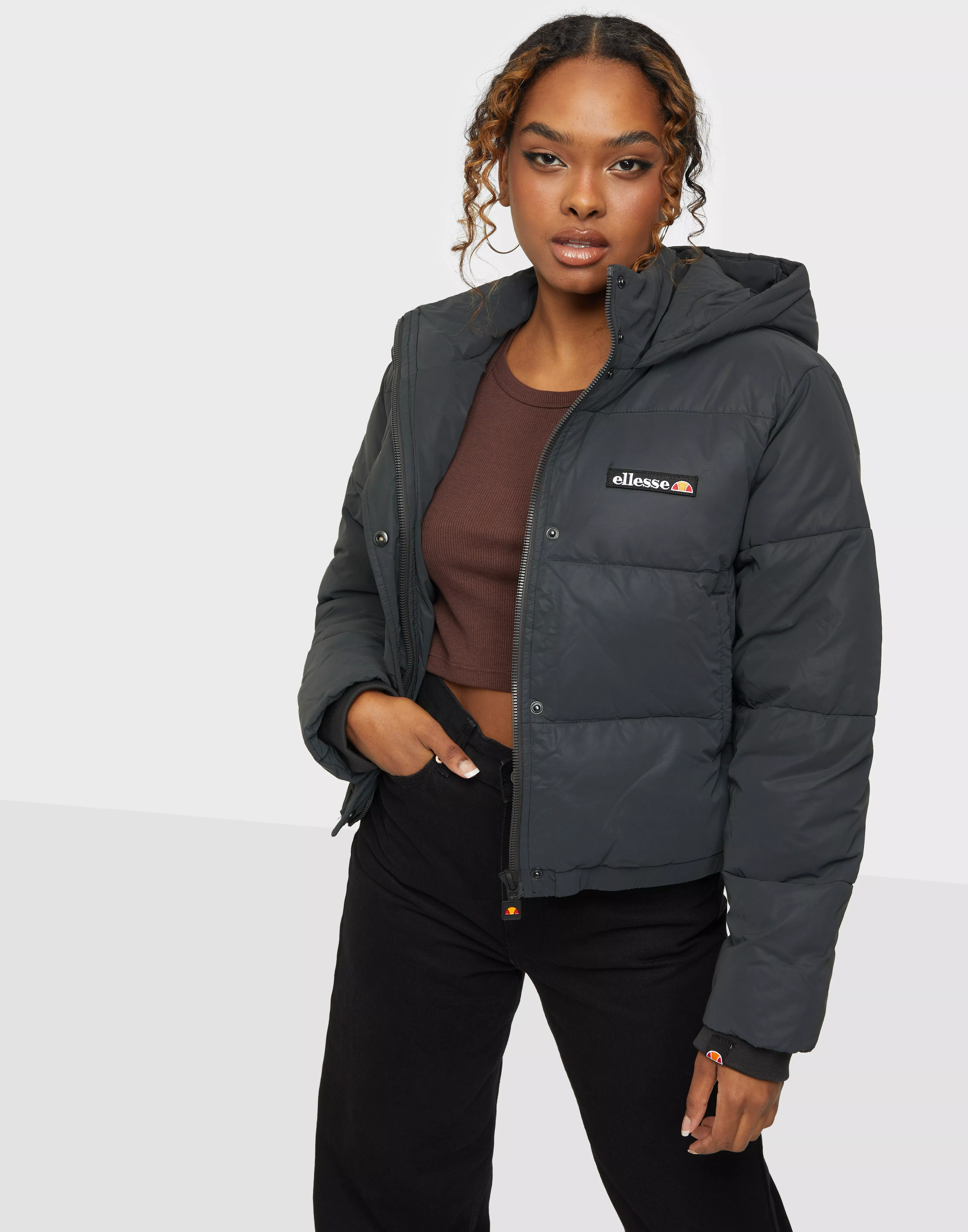 Grey velvet clearance puffer