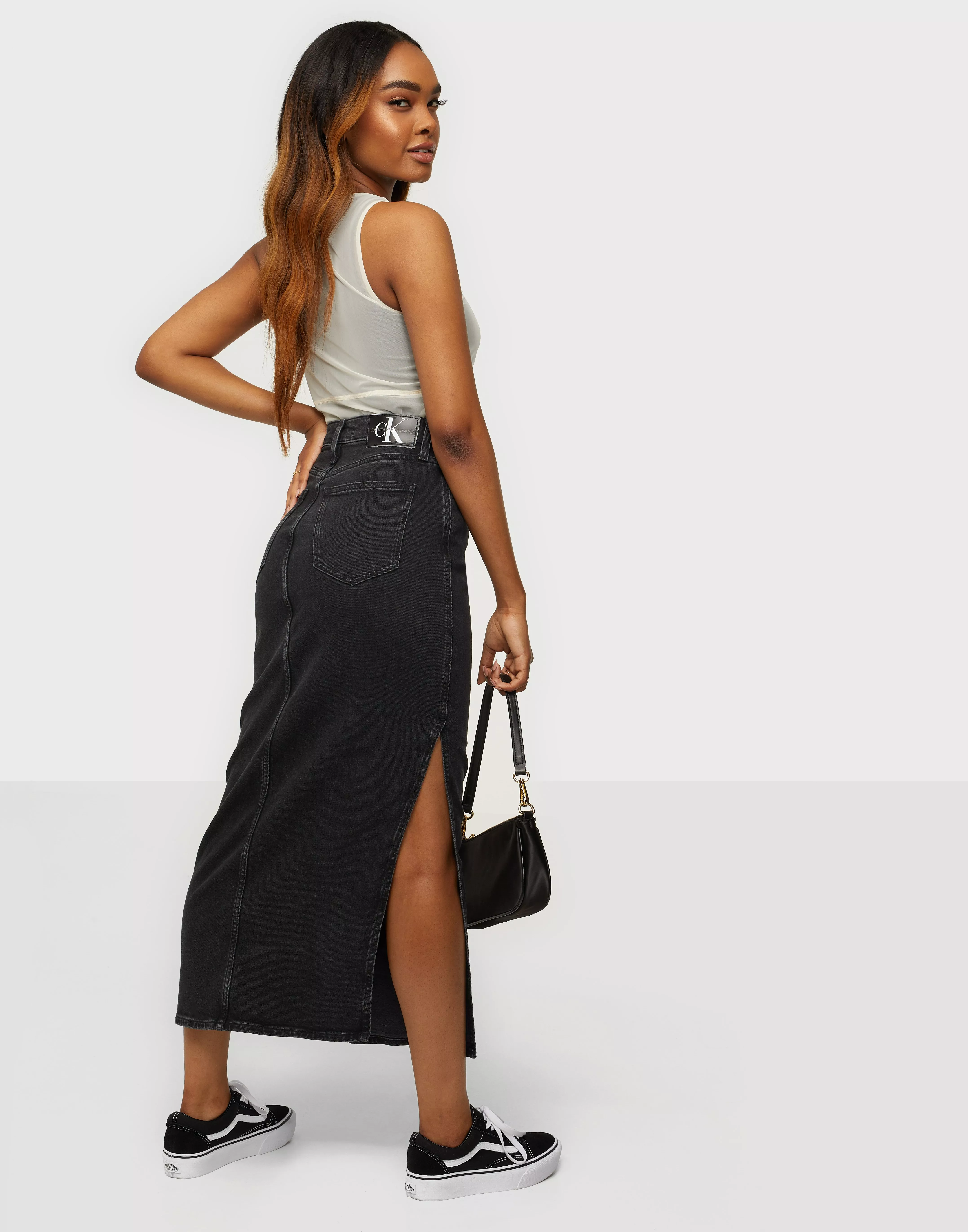 Calvin klein hotsell jeans denim skirt