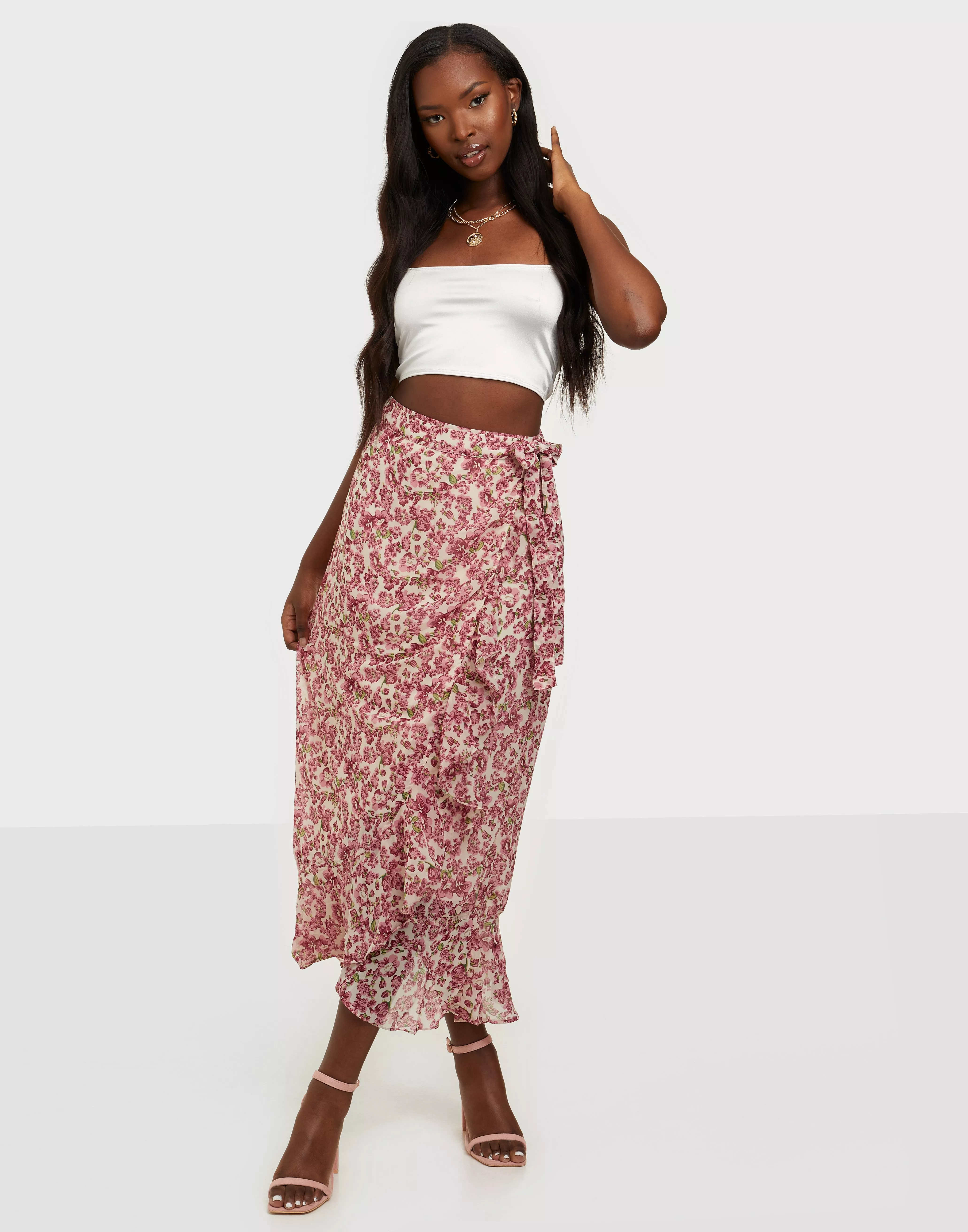 Buy Vero WRAP SKIRT EXP GA - Birch New Anneline | Nelly.com